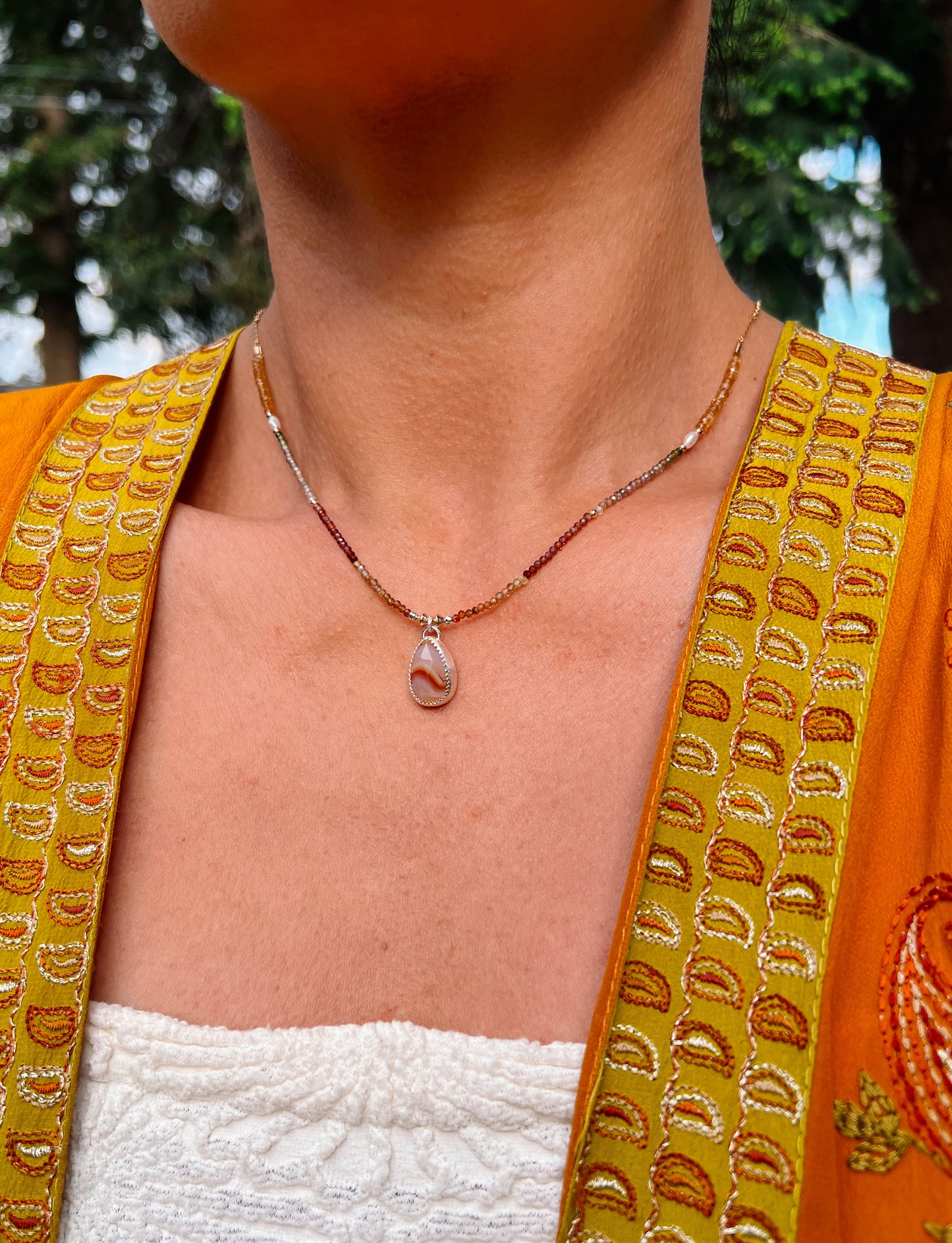 Dewdrop Agate Necklace