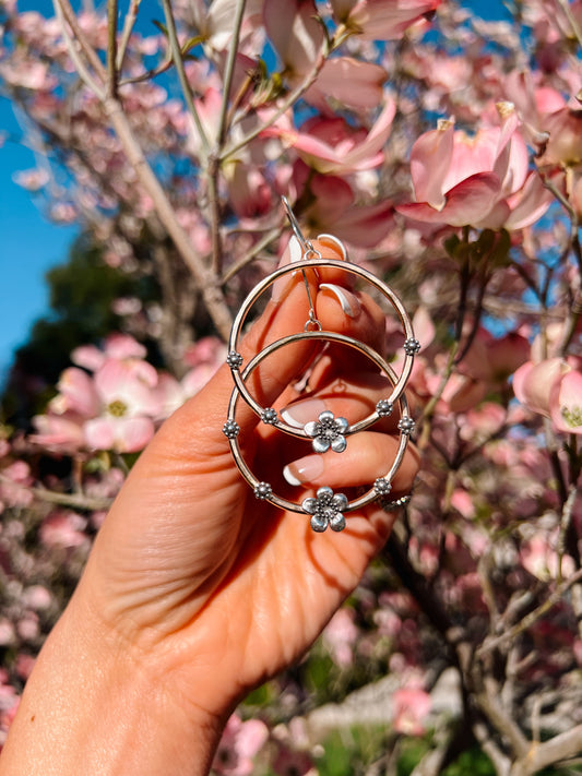 Blooming Blossom Hoops