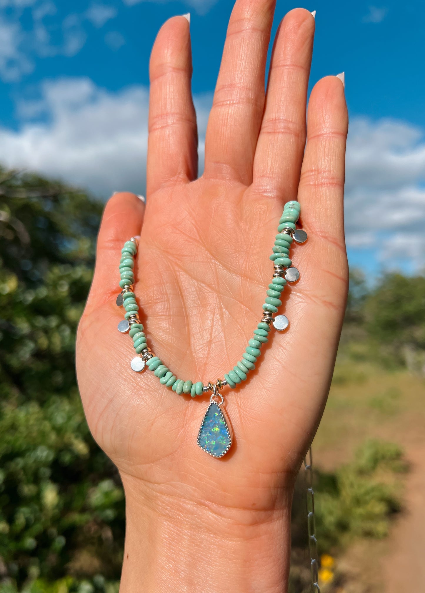 Fern Fairy Opal Necklace