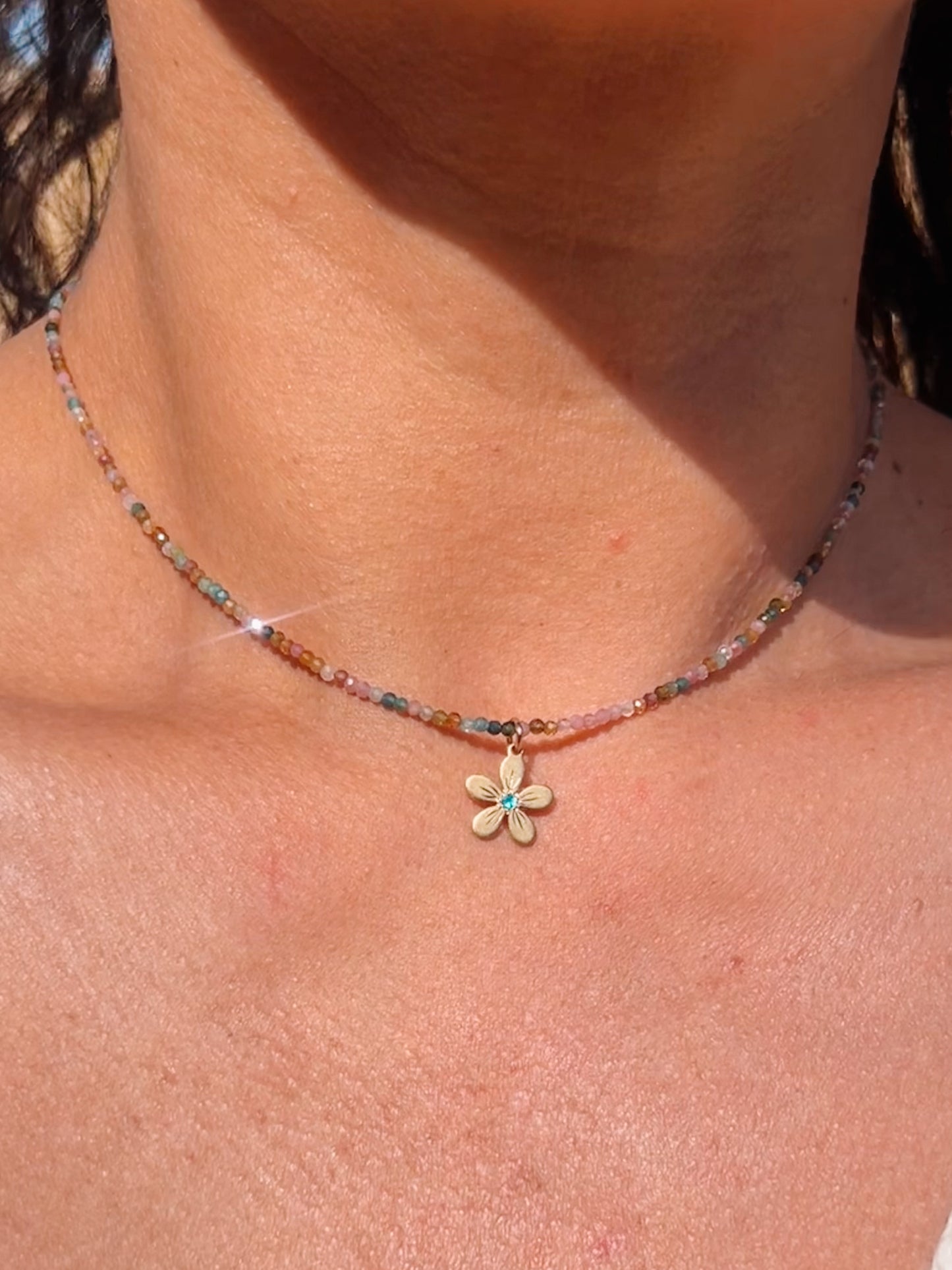 Wildflower Beaded Choker