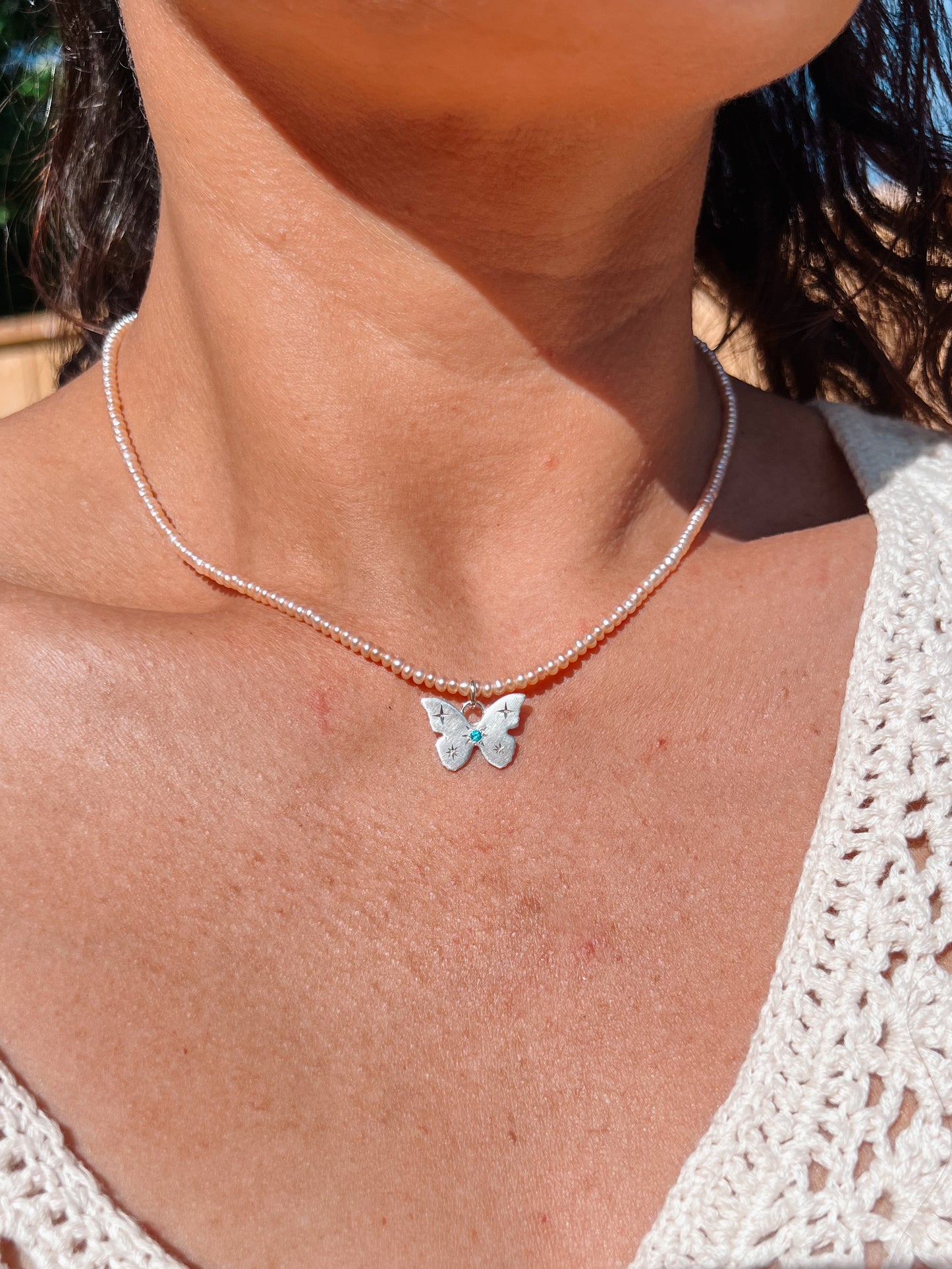 Dewdrop Pearl Butterfly