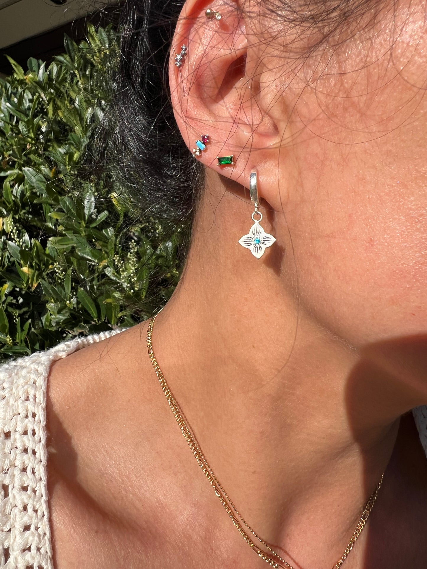 Apetite Fleur Huggie Earrings