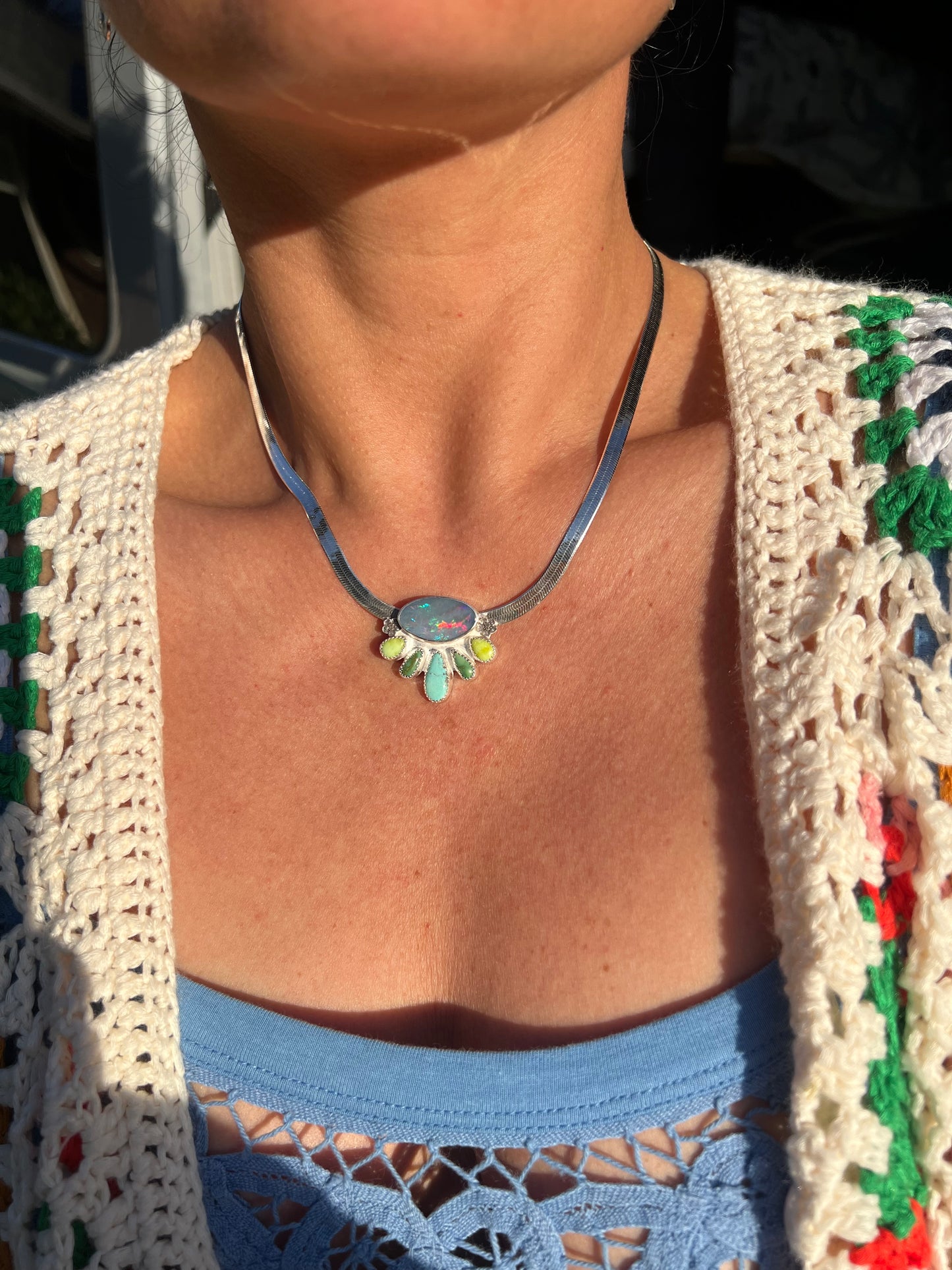 Jardin Radiance Herringbone Necklace