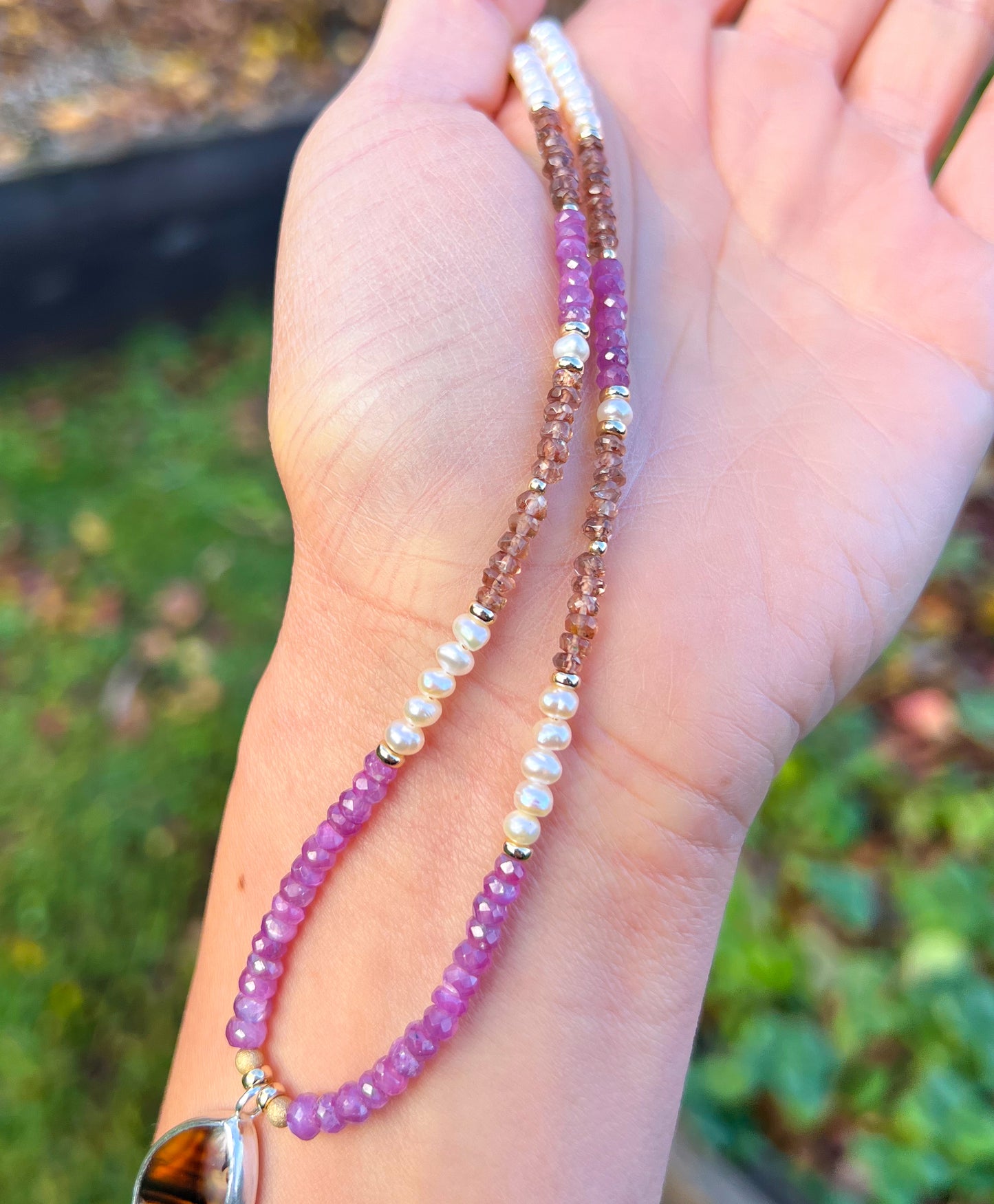 Montana Agate Abalone Pendant