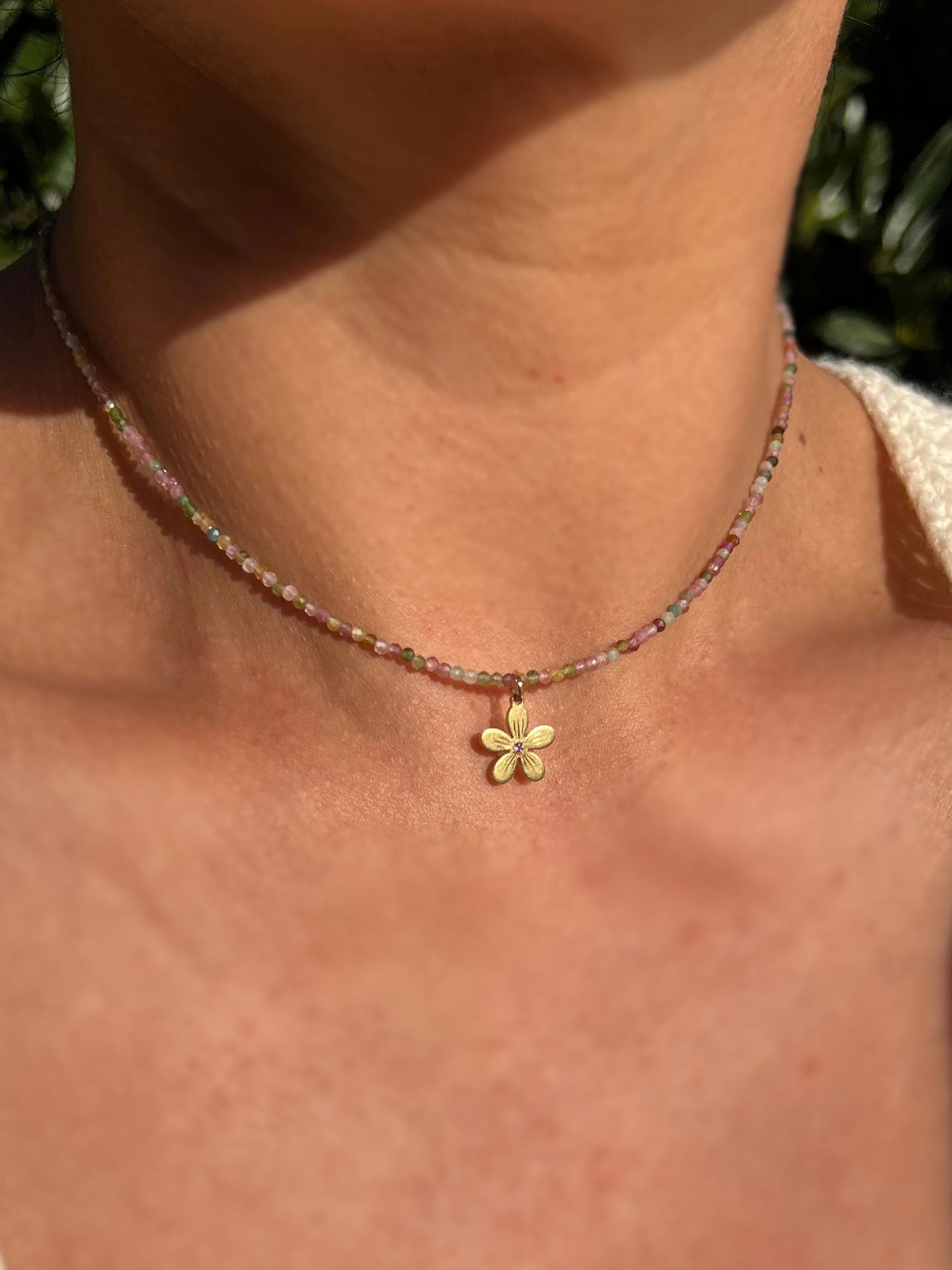Wildflower Beaded Choker