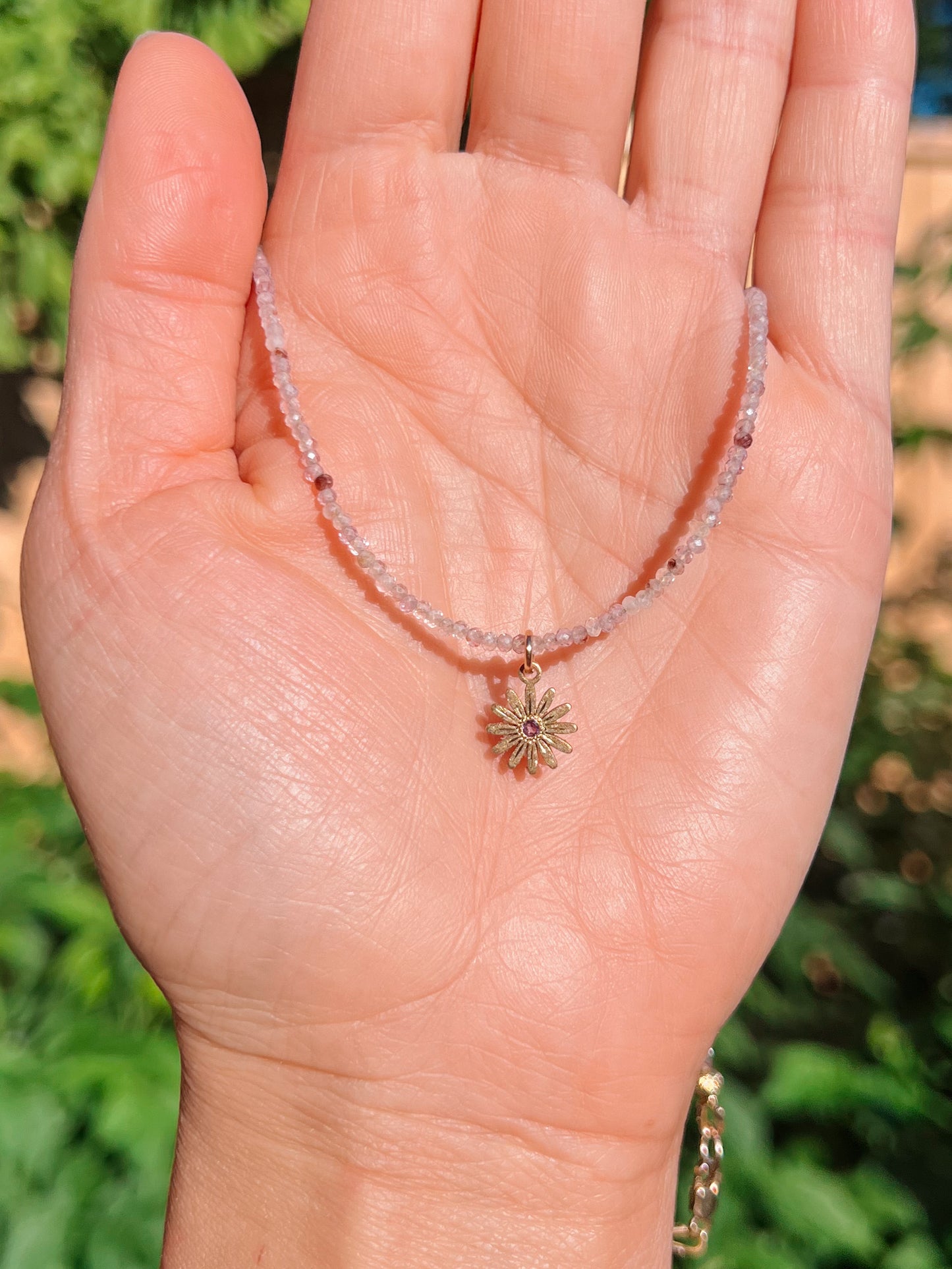 Daisy Beaded Choker