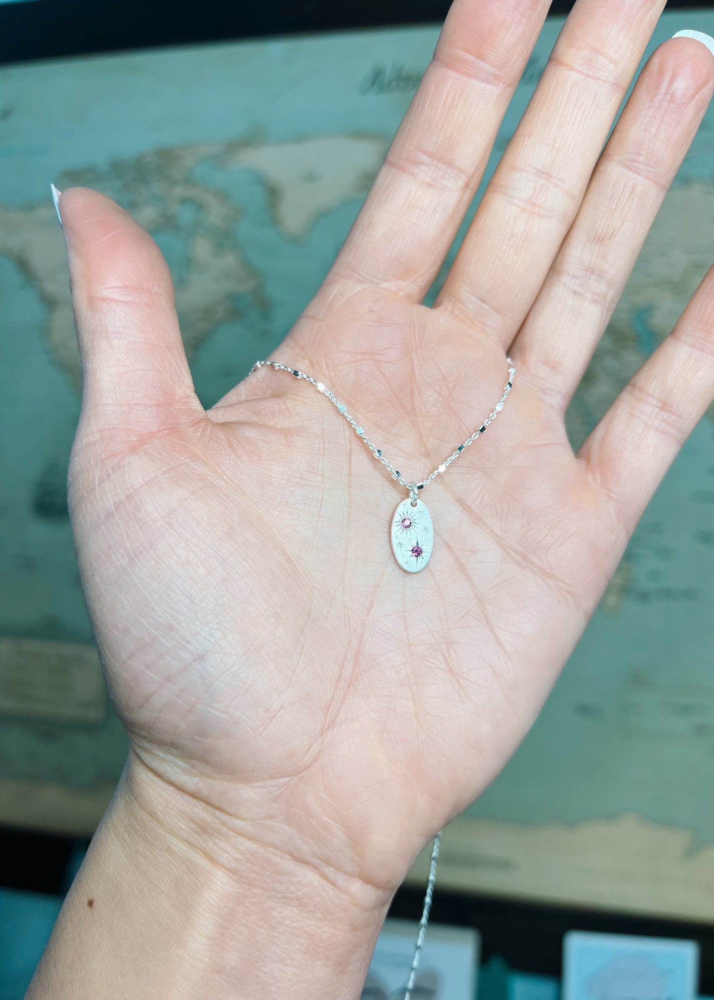 Rhodolite Garnet Starizzi Pendant