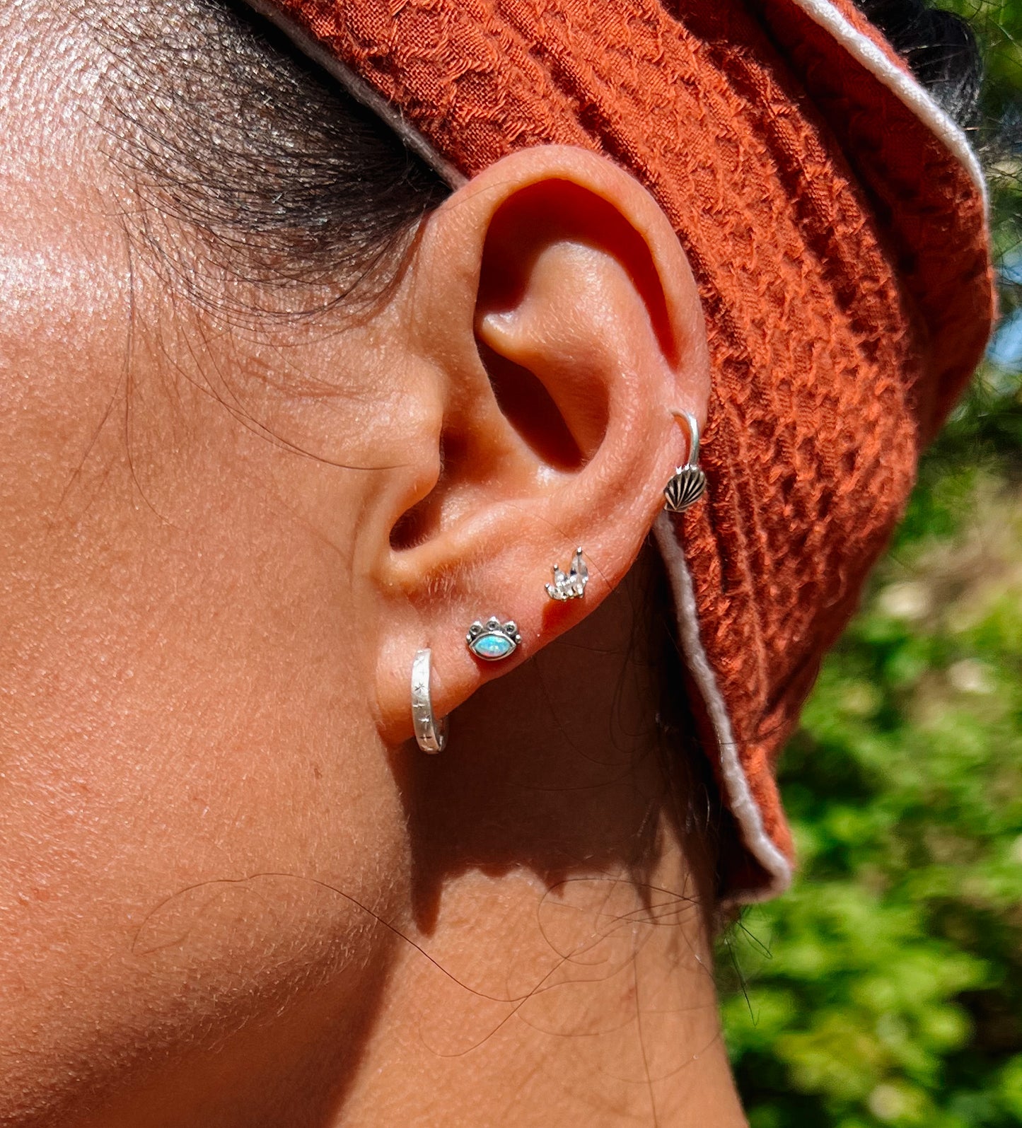 Star Huggie Earrings