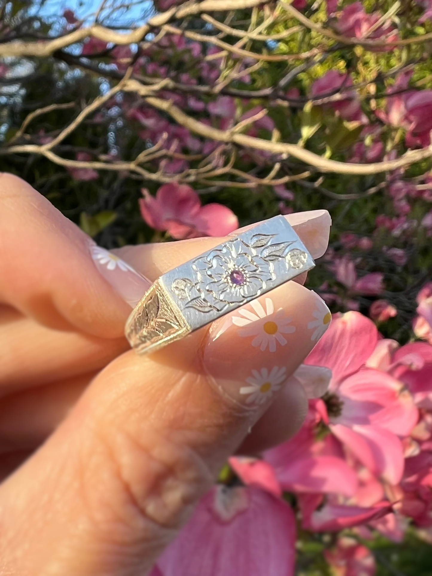 Poppy Square Signet