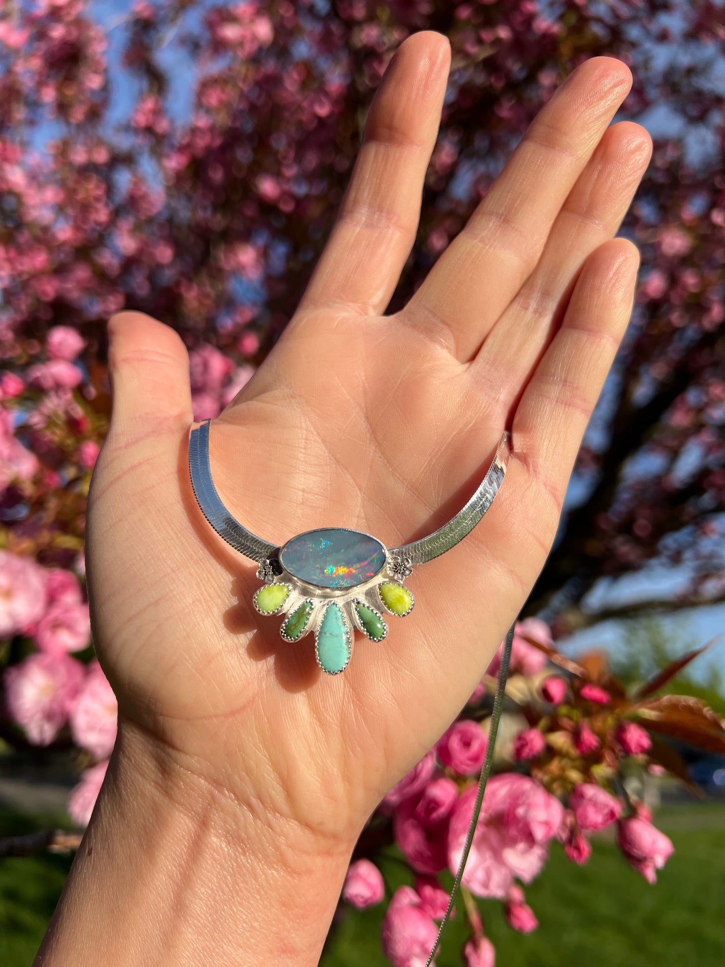 Jardin Radiance Herringbone Necklace