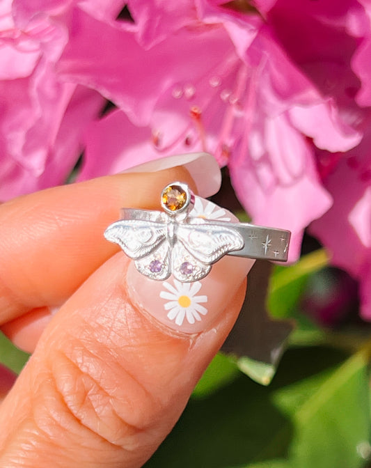 Luna Moth Ring