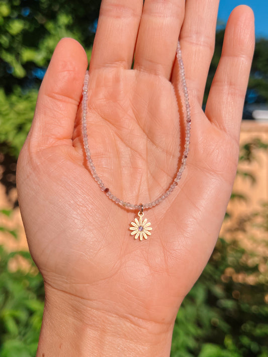 Daisy Beaded Choker