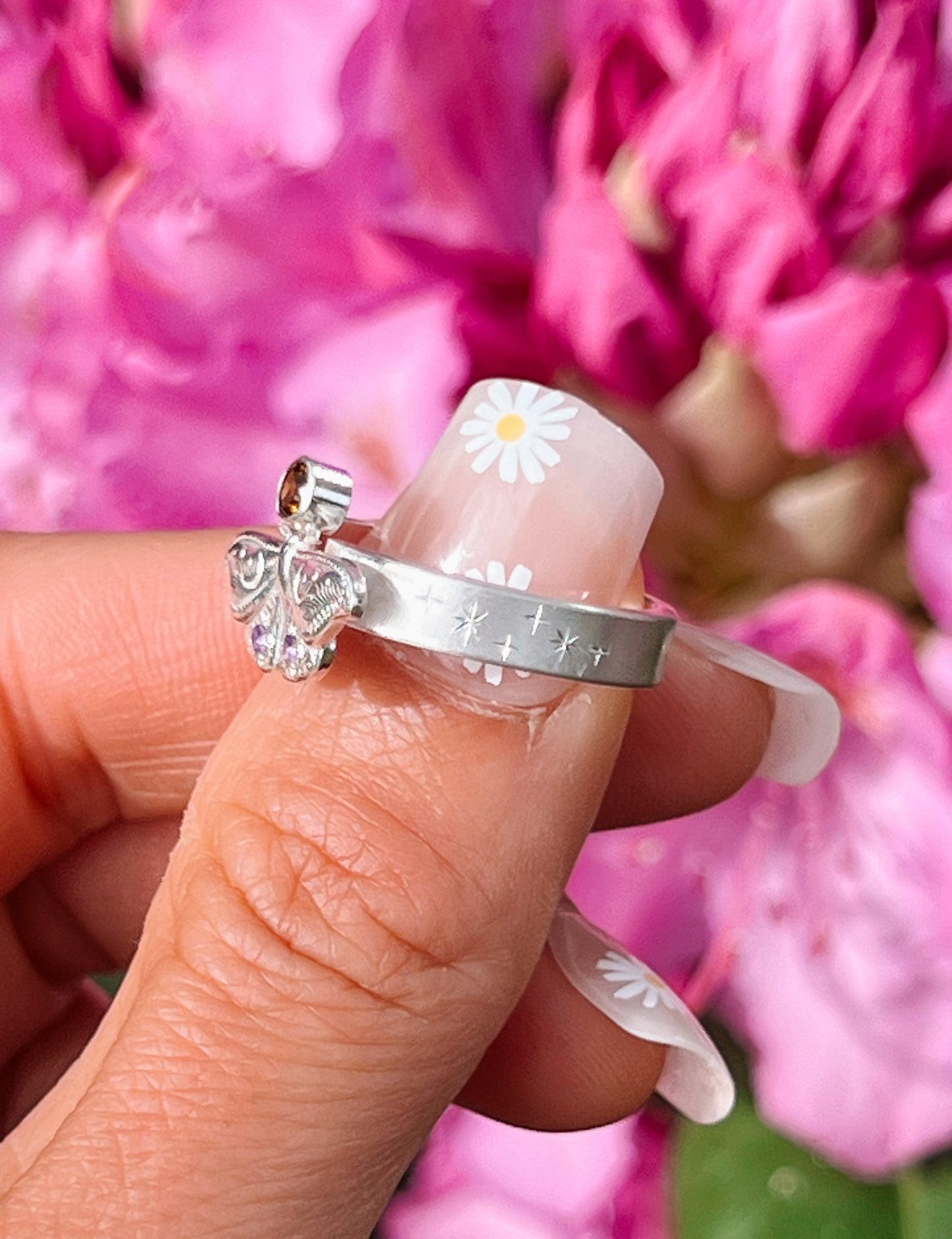 Luna Moth Ring