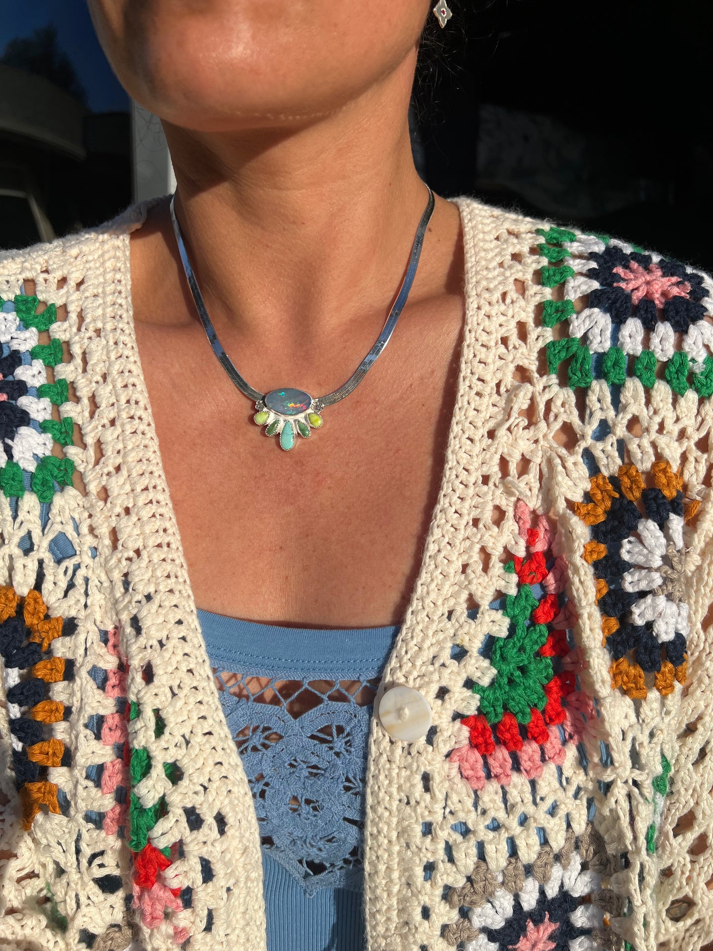 Jardin Radiance Herringbone Necklace