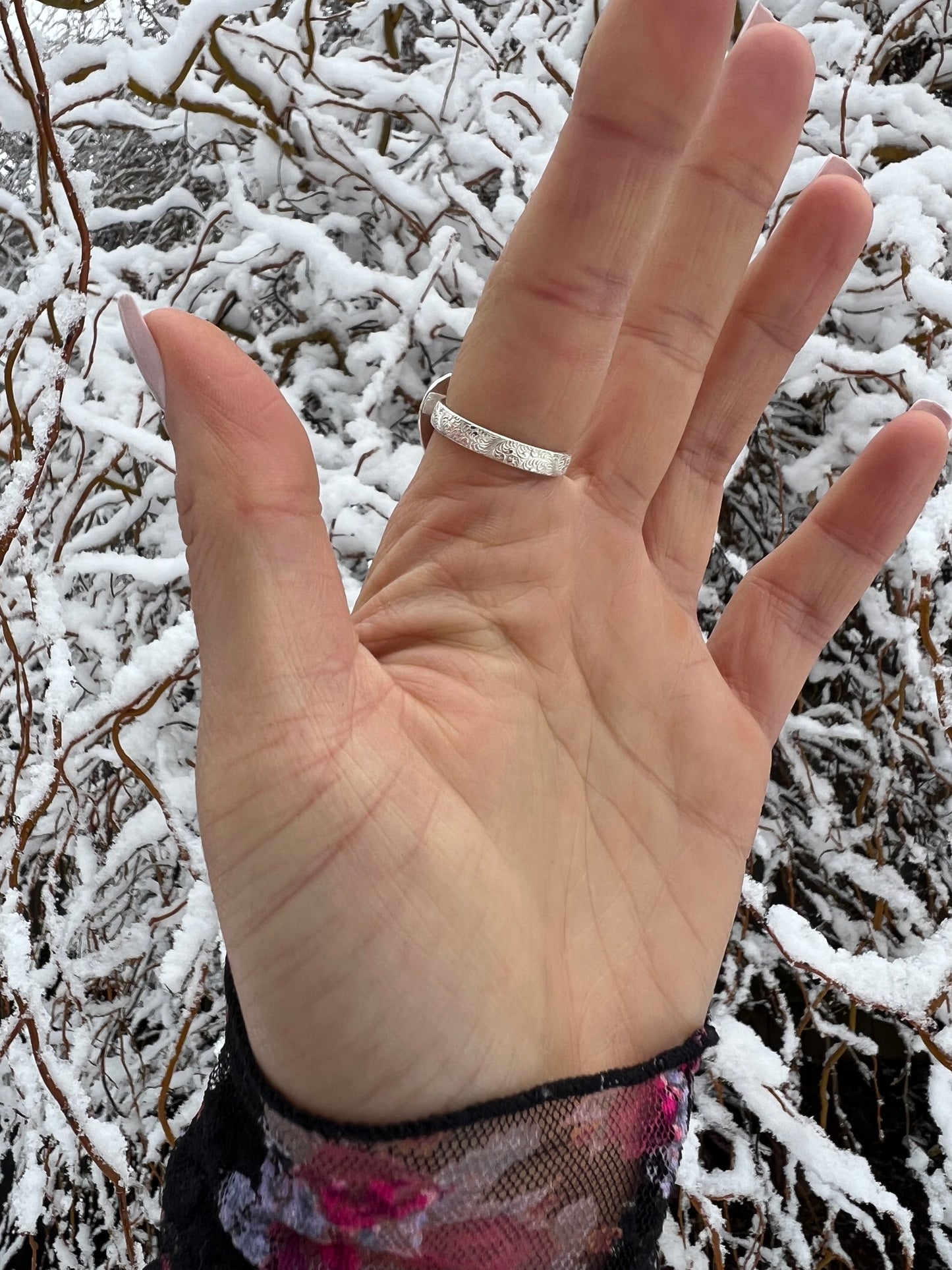 Strawberry Quartz Heart Rays Ring