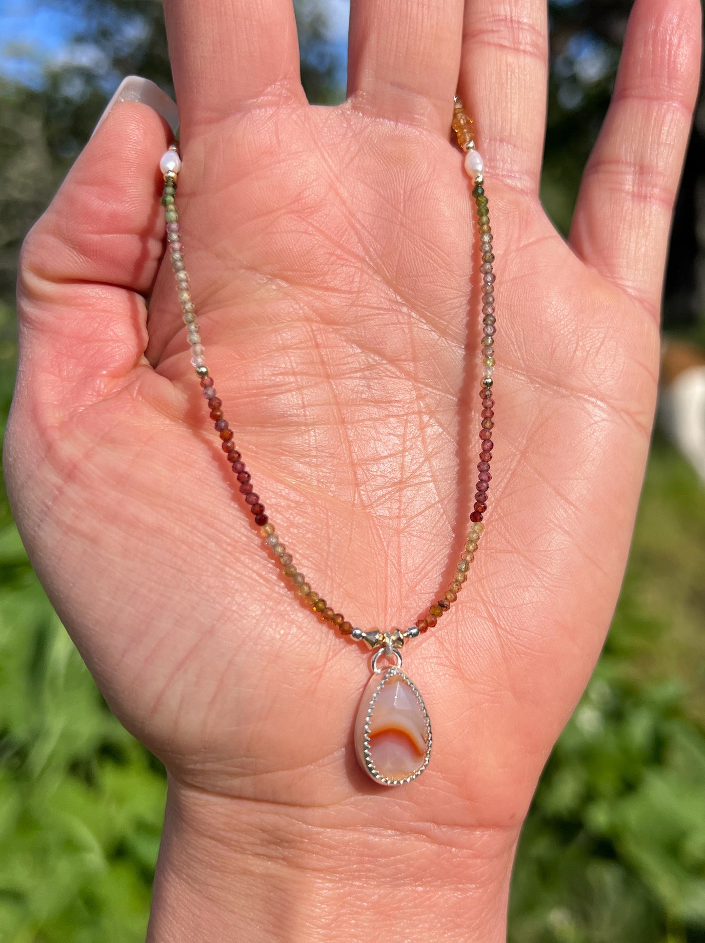 Dewdrop Agate Necklace