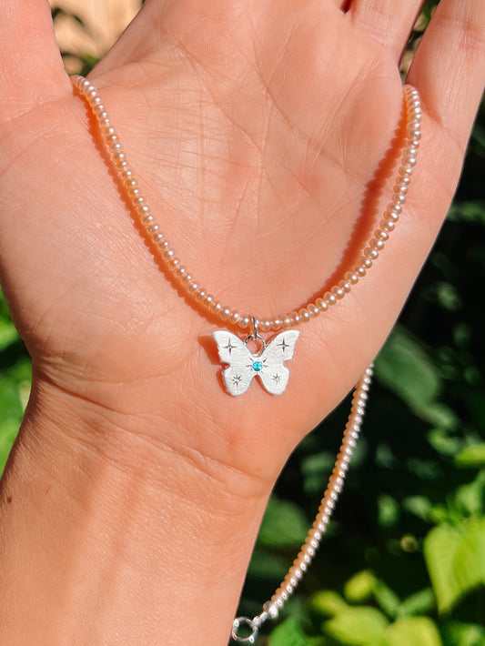 Dewdrop Pearl Butterfly