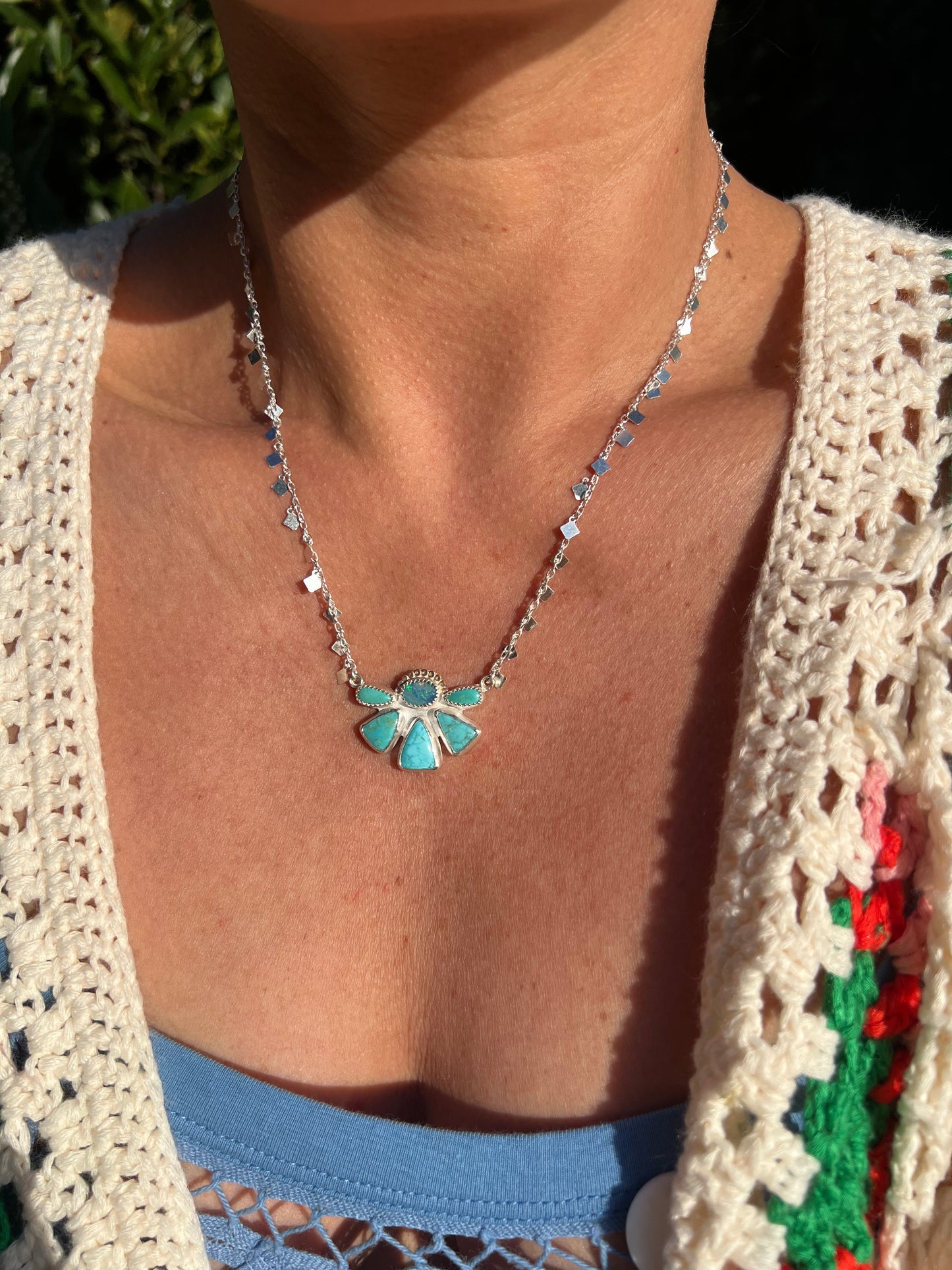 Disco Daisy Necklace