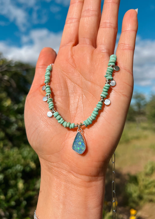 Fern Fairy Opal Necklace