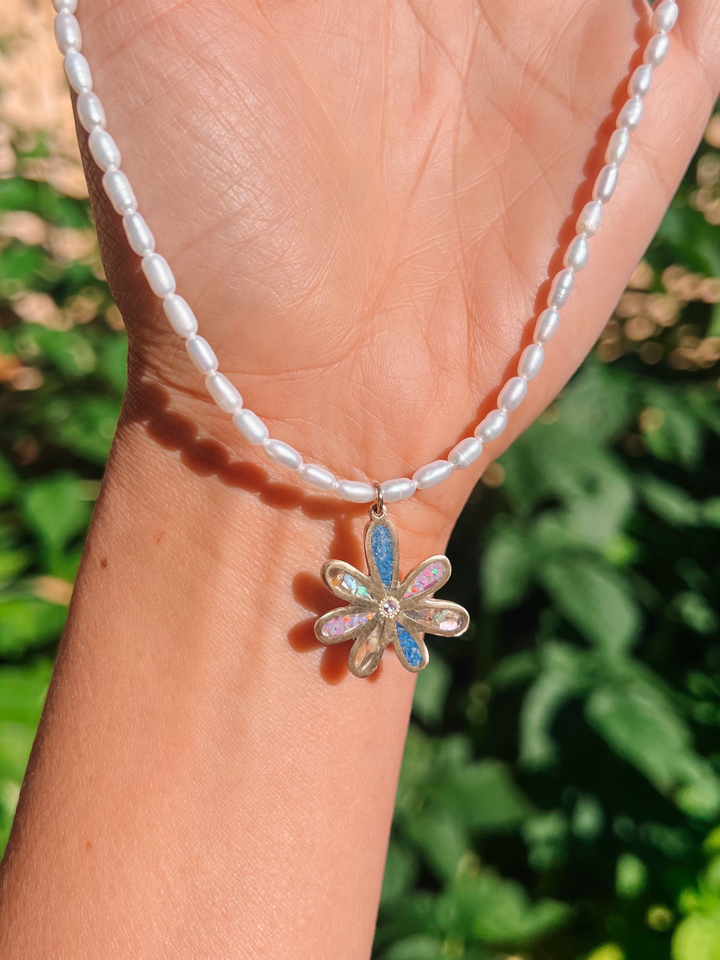 Aloha Daisy Pearl Necklace