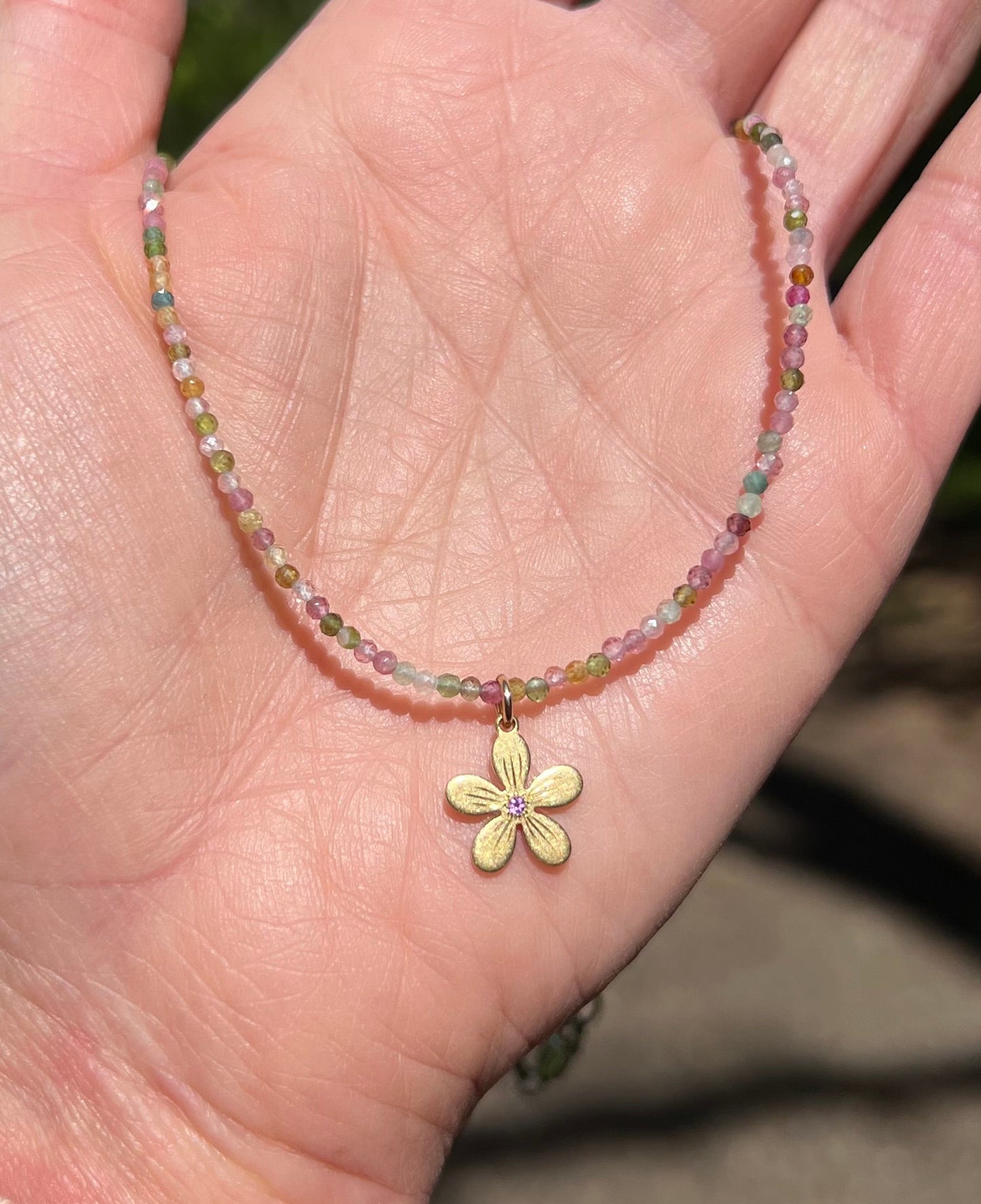 Wildflower Beaded Choker