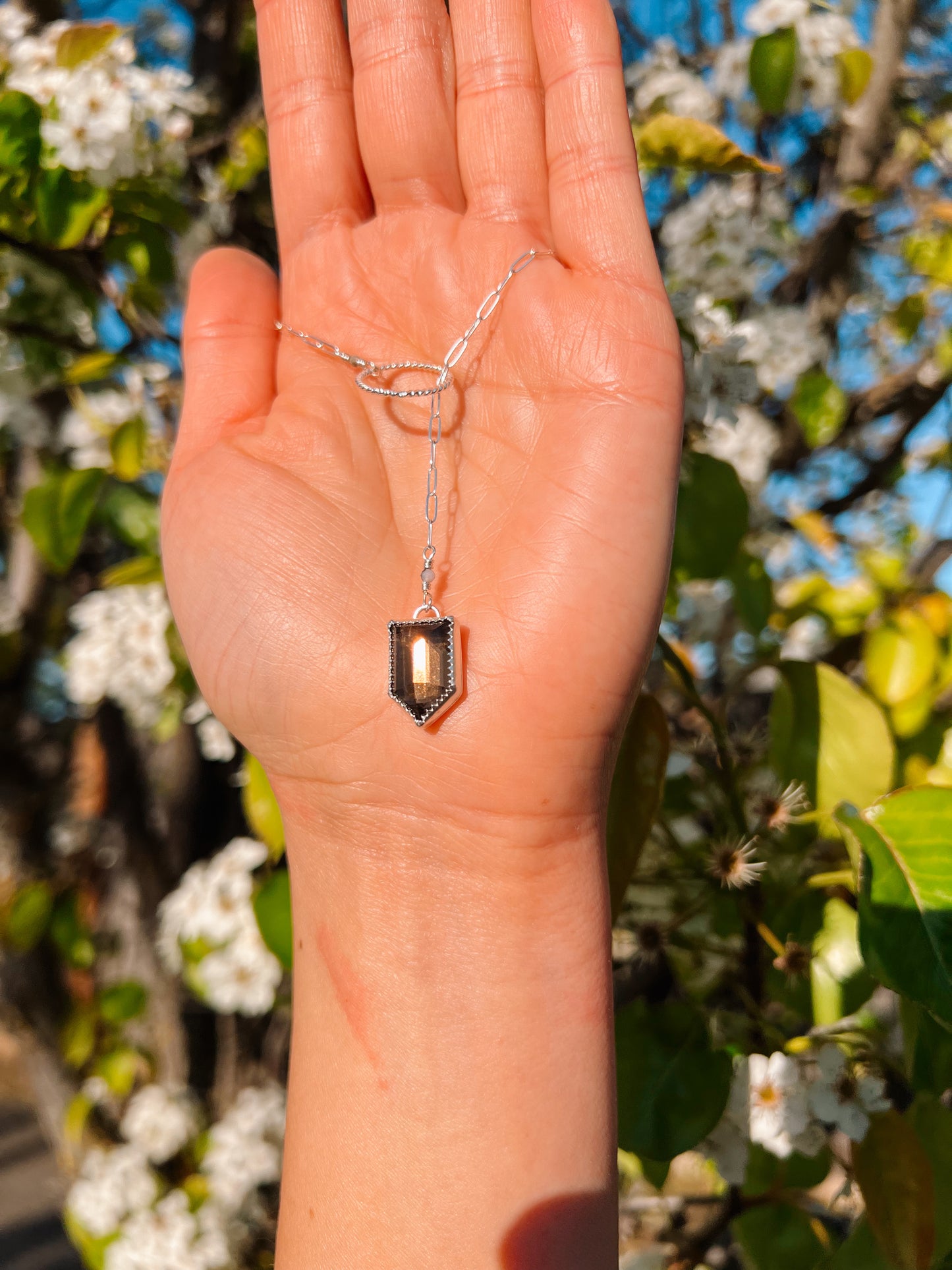 Smoky Quartz Lariat