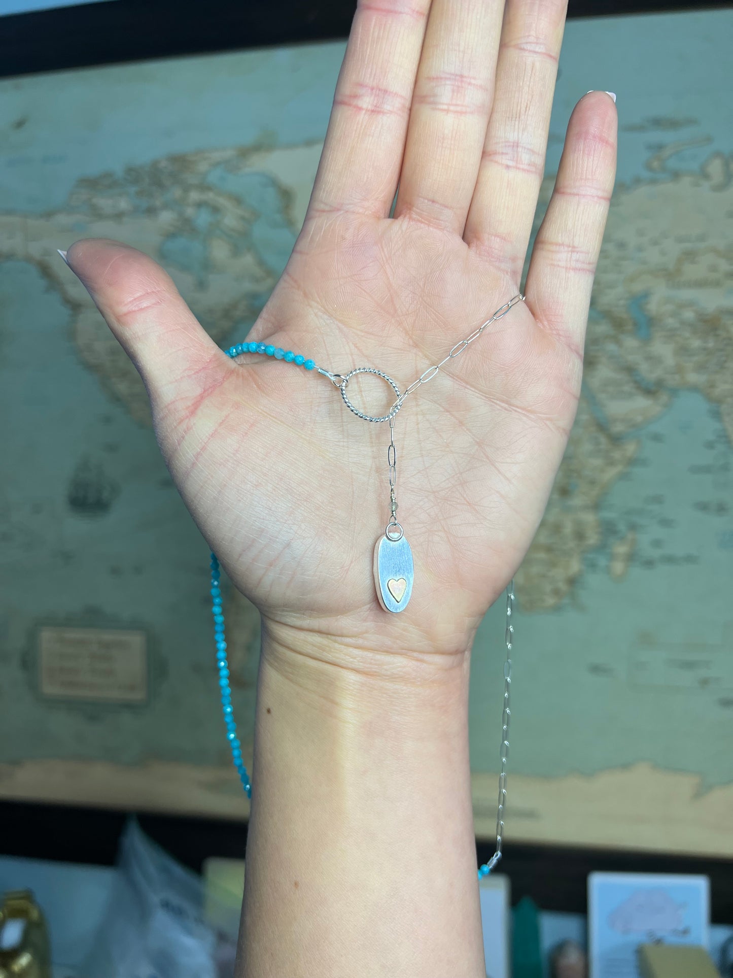 Opal Beaded Lariat