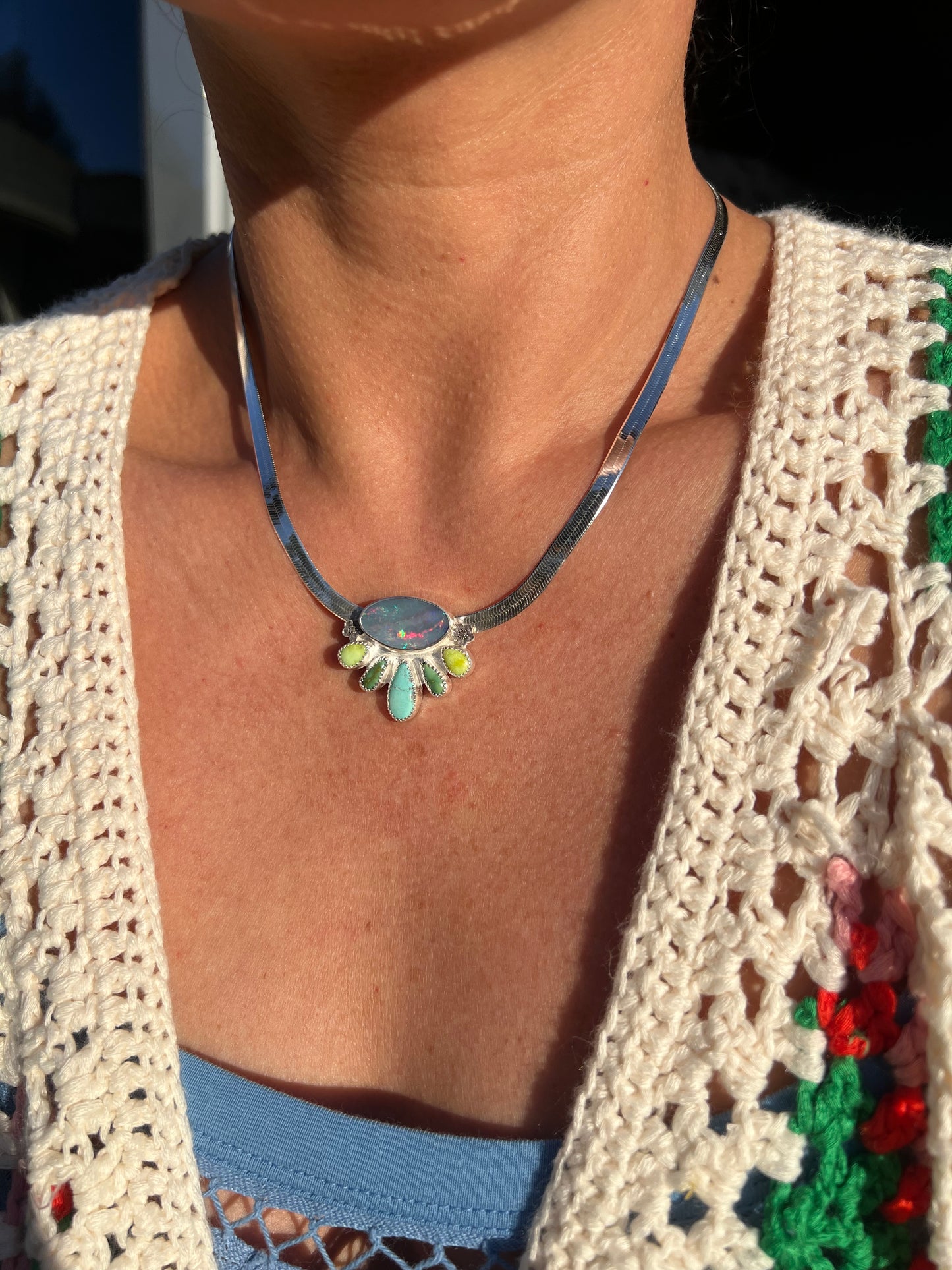 Jardin Radiance Herringbone Necklace