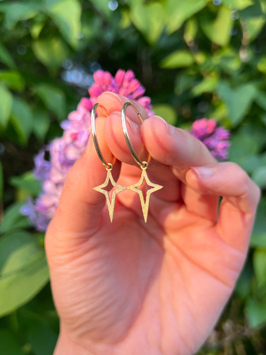 Florentine Star Hoops