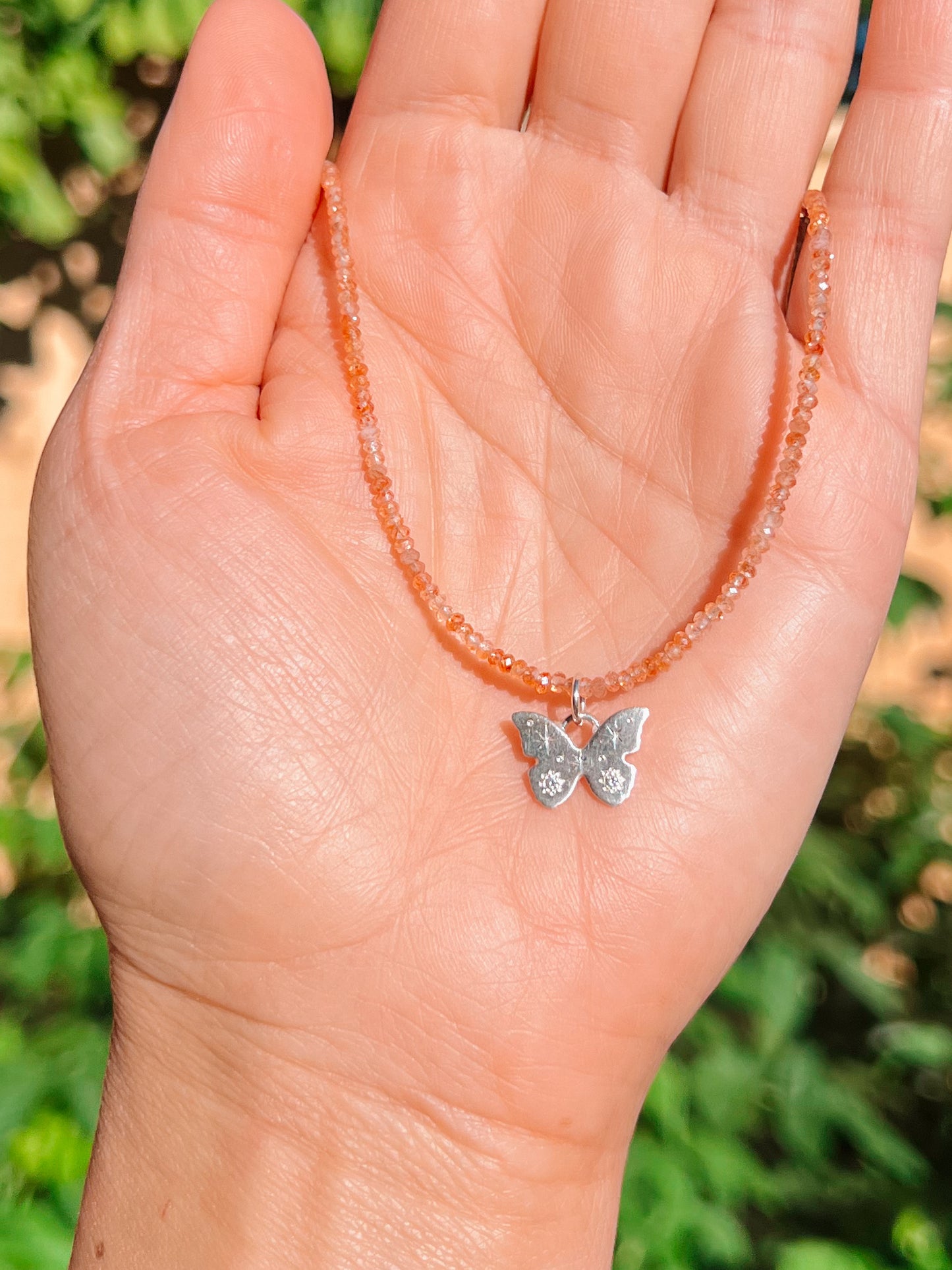 Flutterby Necklace Silver