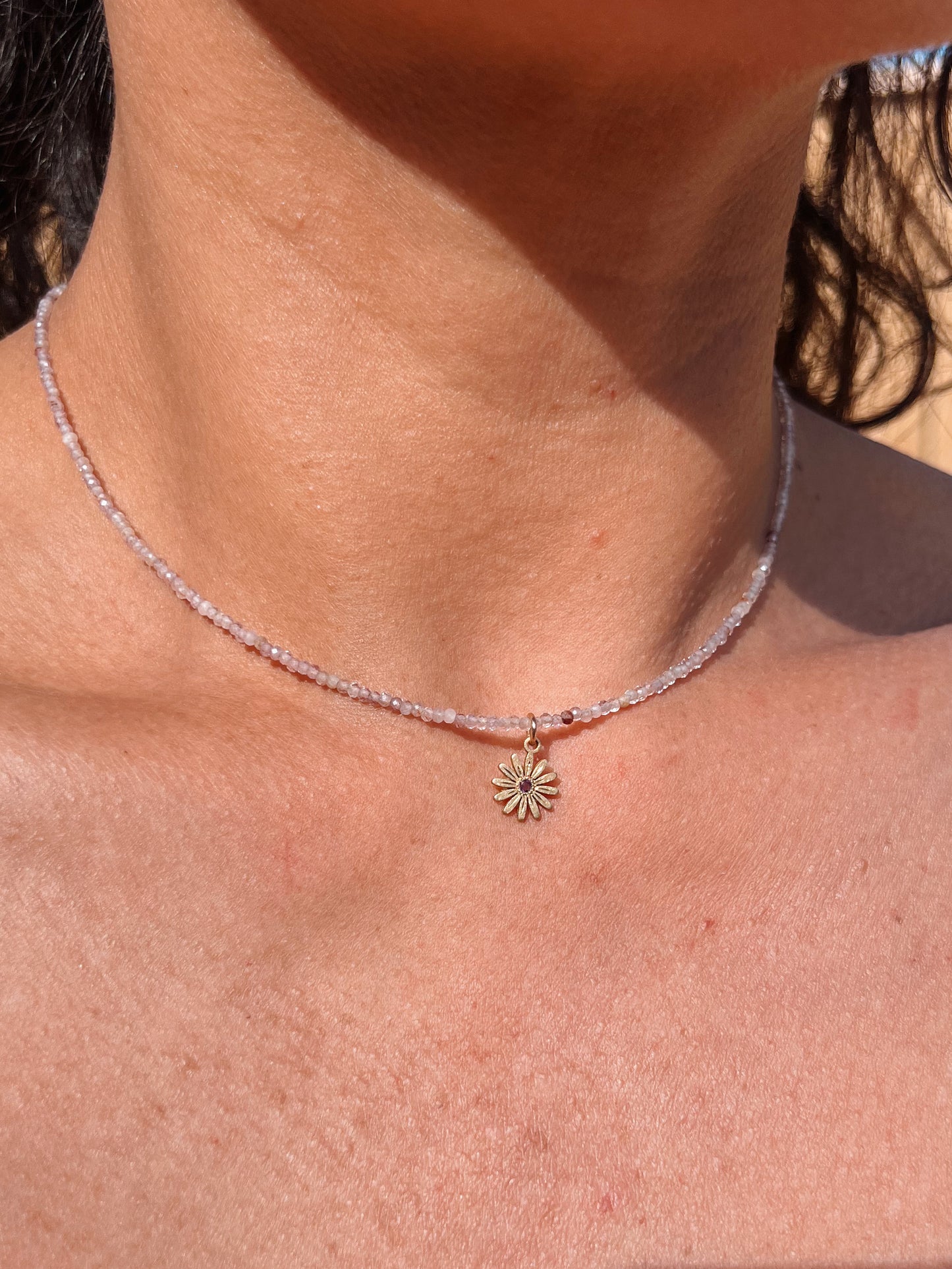 Daisy Beaded Choker
