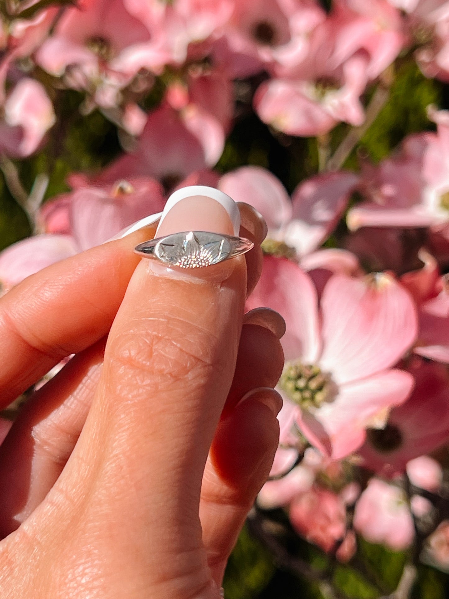 Engraved Flower Signet