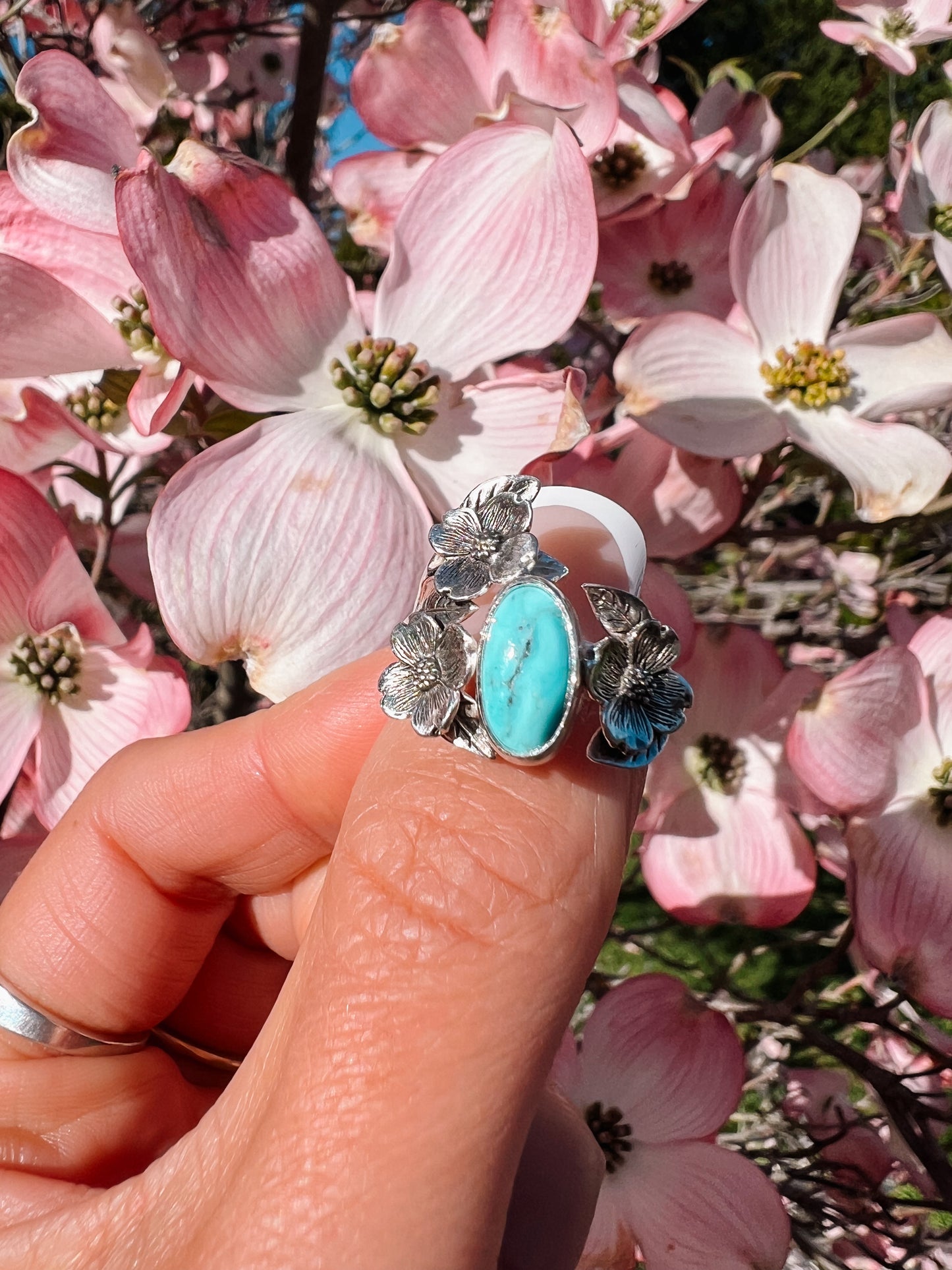 Turquoise Dogwood Ring