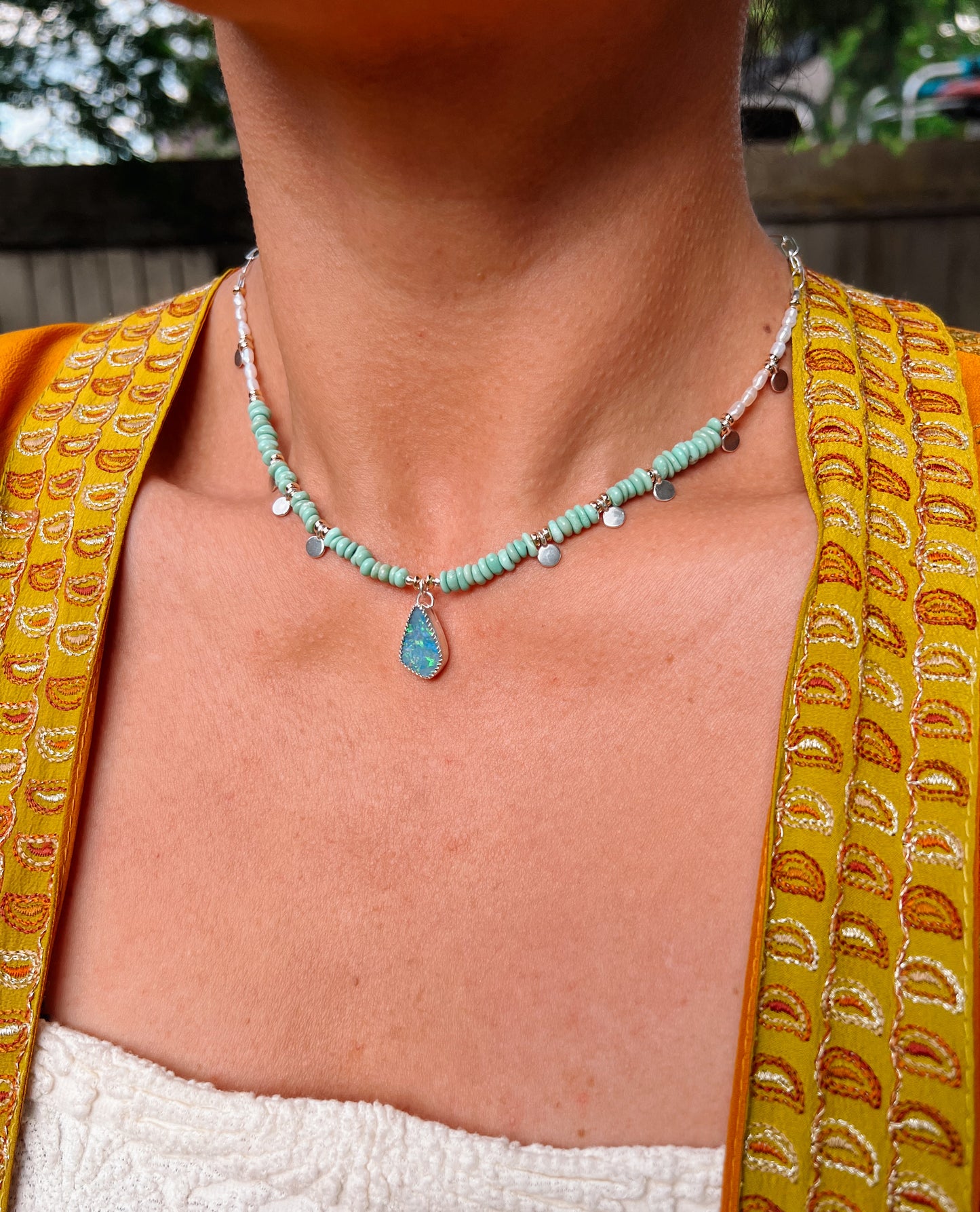 Fern Fairy Opal Necklace