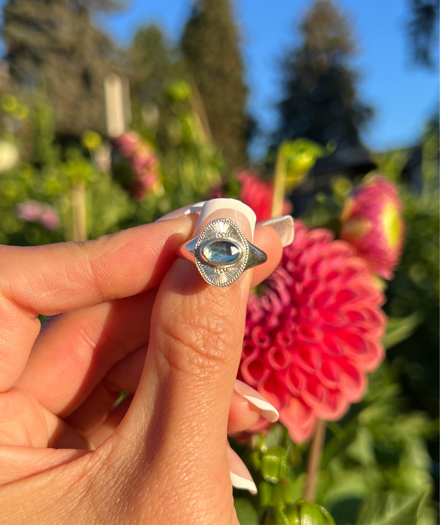 Blue Topaz Signet