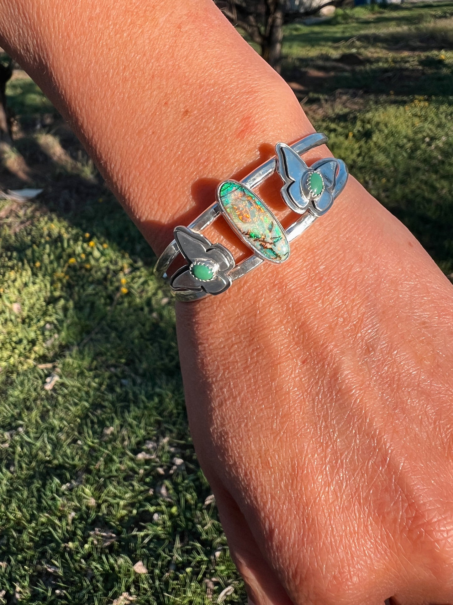 Monarch Opal Statement Cuff