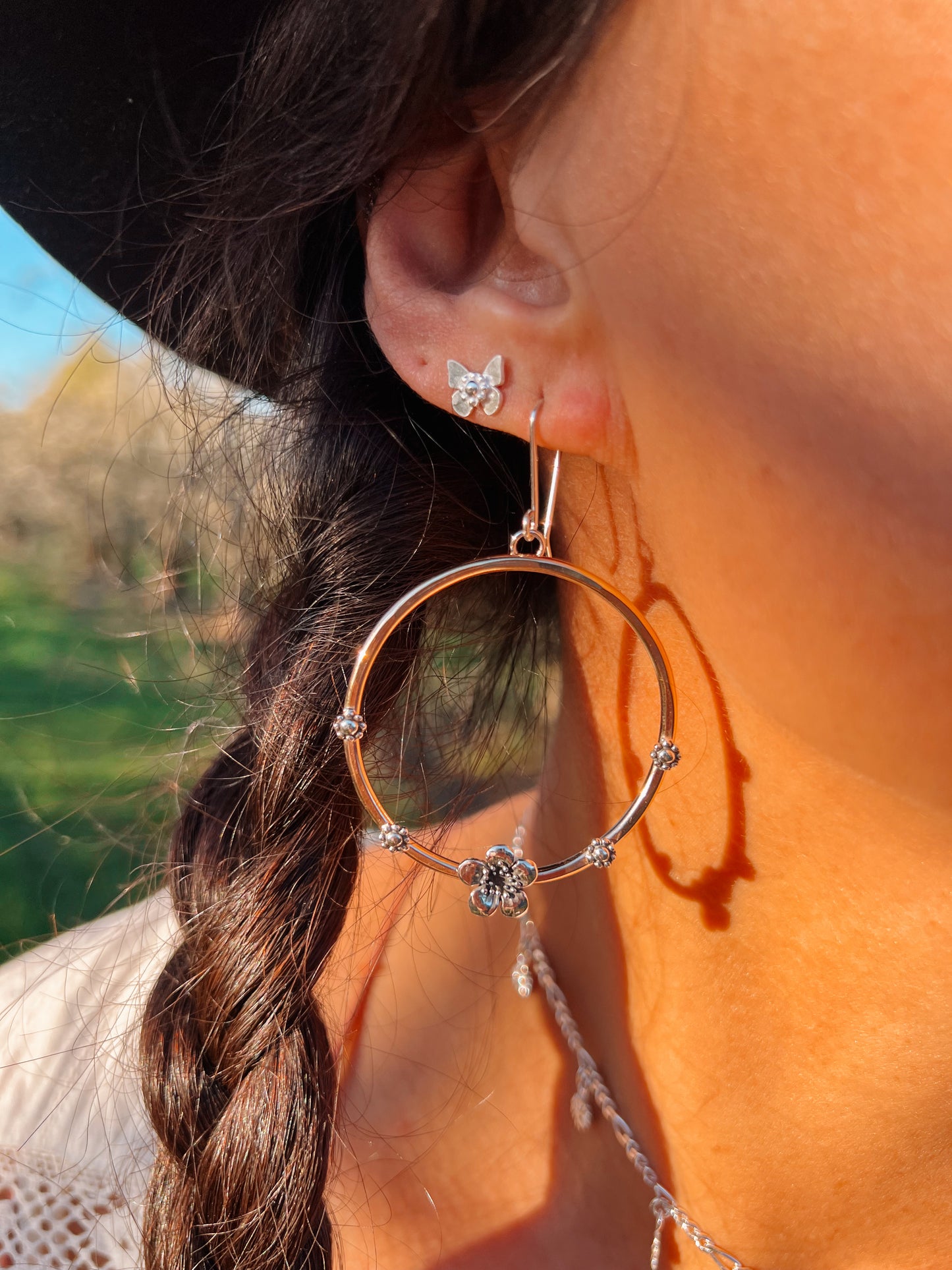 Blooming Blossom Hoops