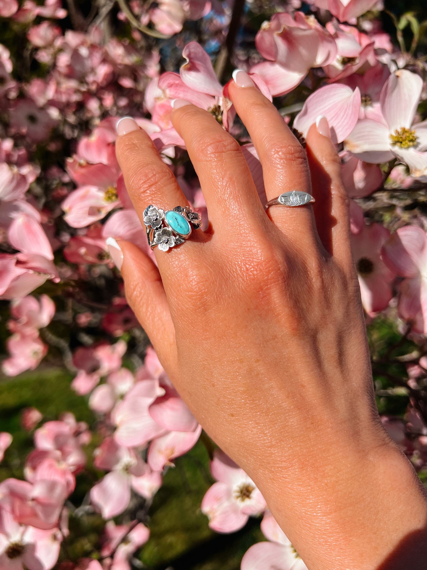 Turquoise Dogwood Ring