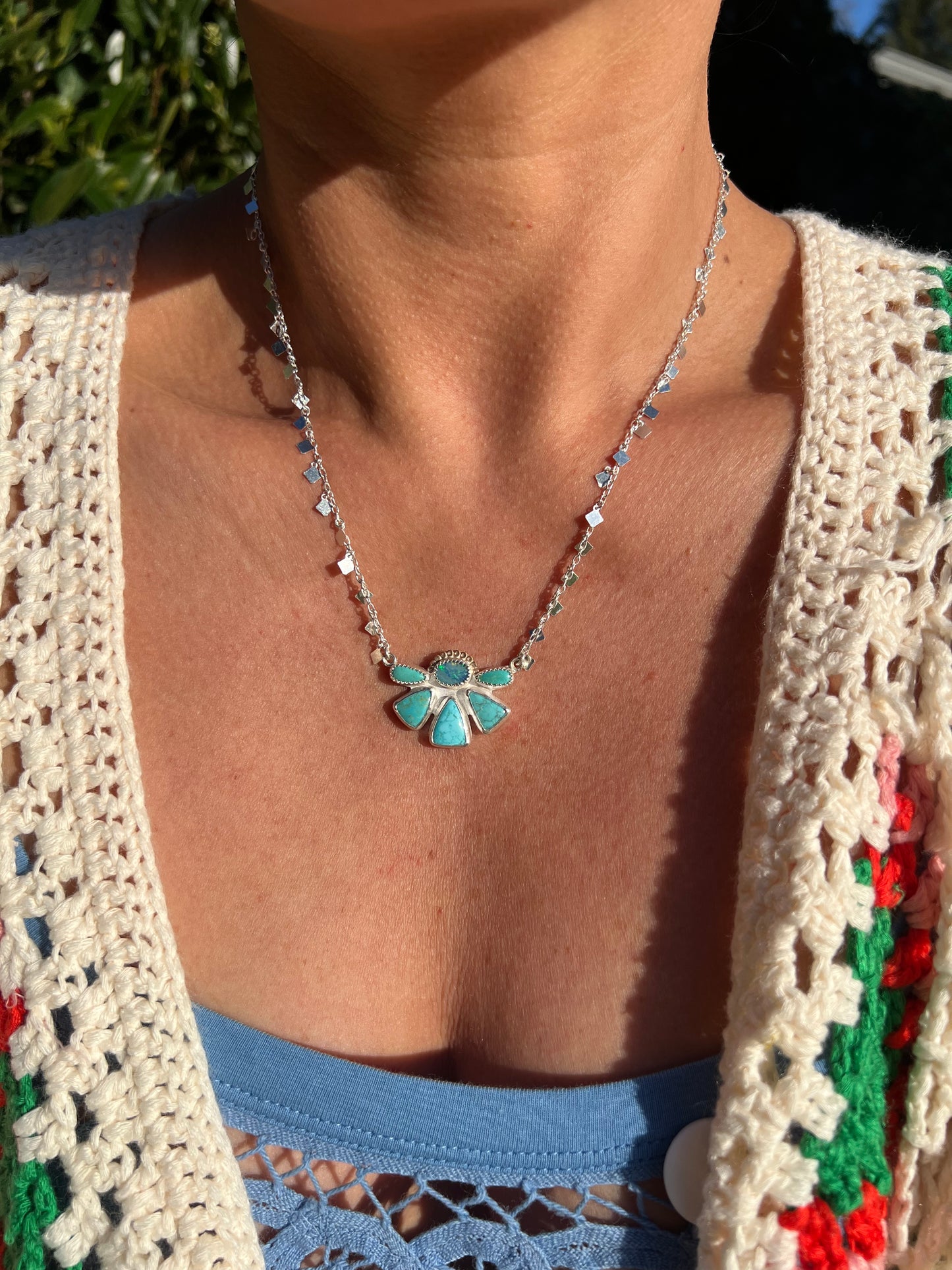 Disco Daisy Necklace