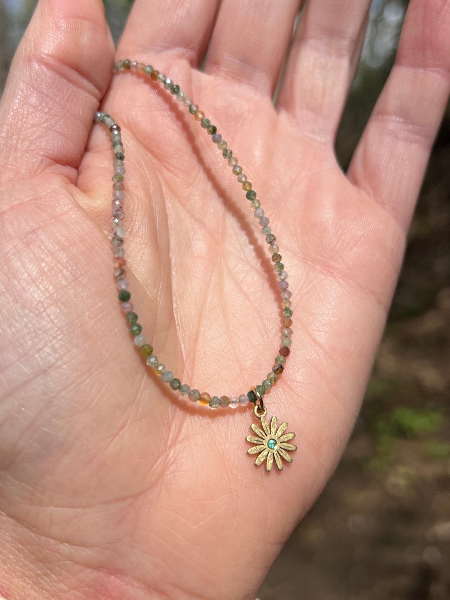 Daisy Beaded Choker
