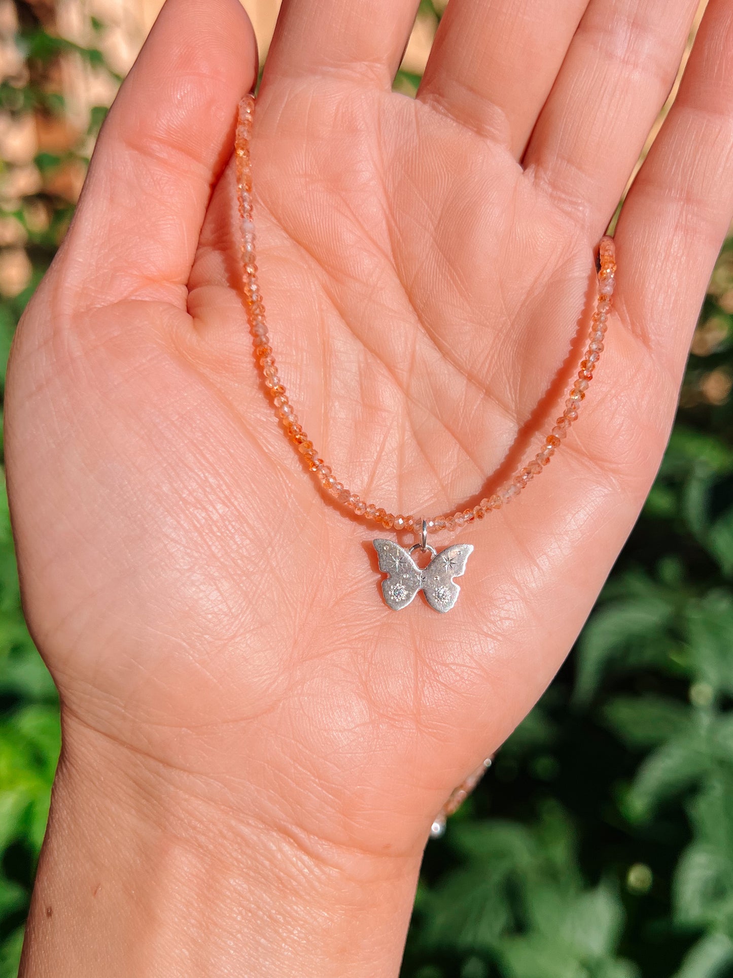 Flutterby Necklace Silver