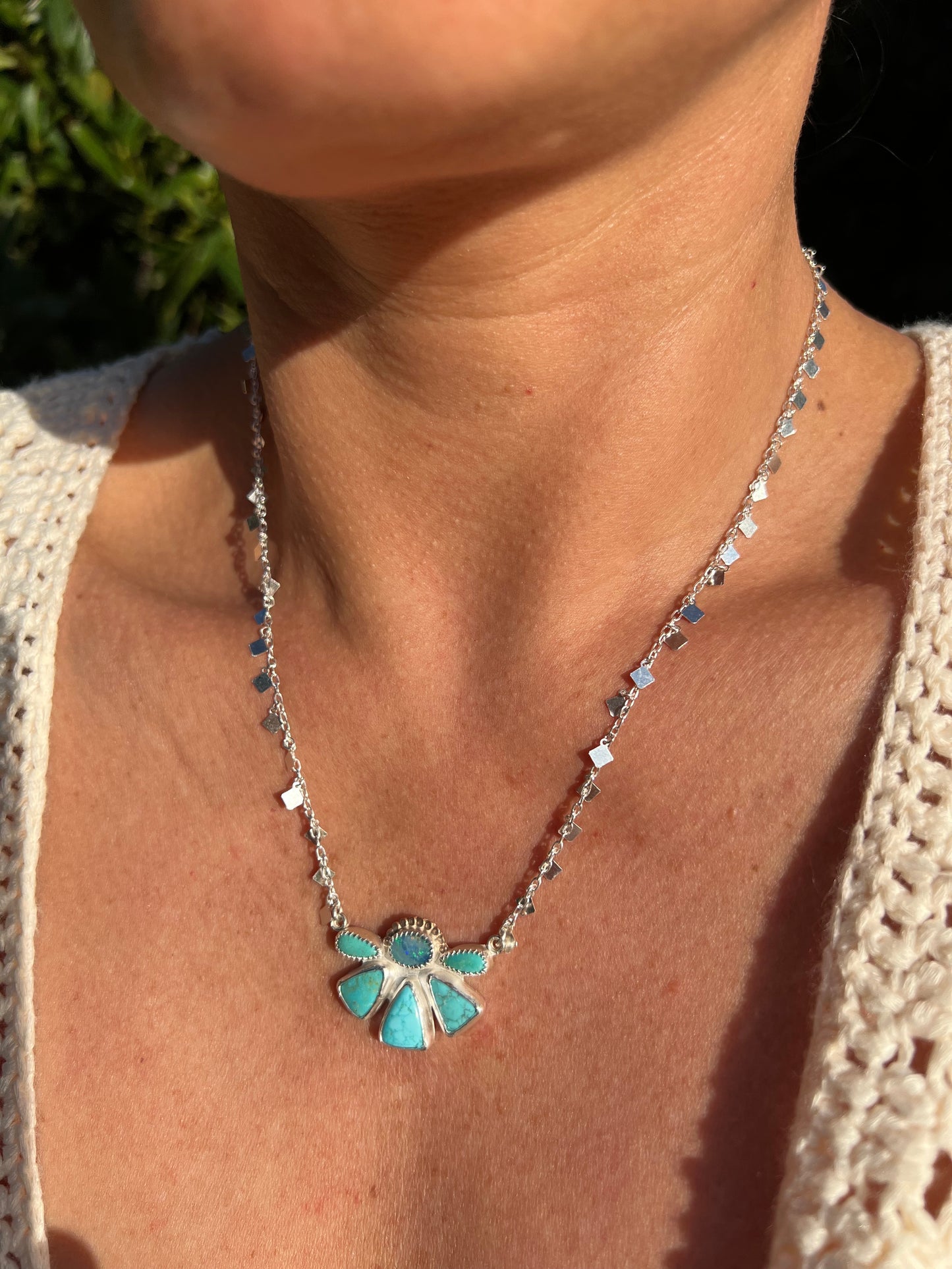 Disco Daisy Necklace