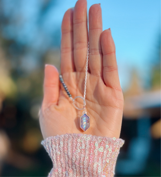 Moonstone and Red Jasper Lariat