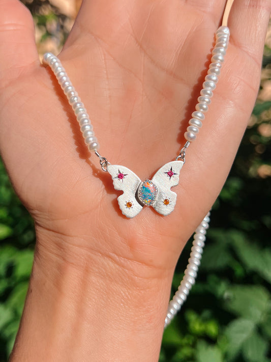 Papillon Pearl Necklace