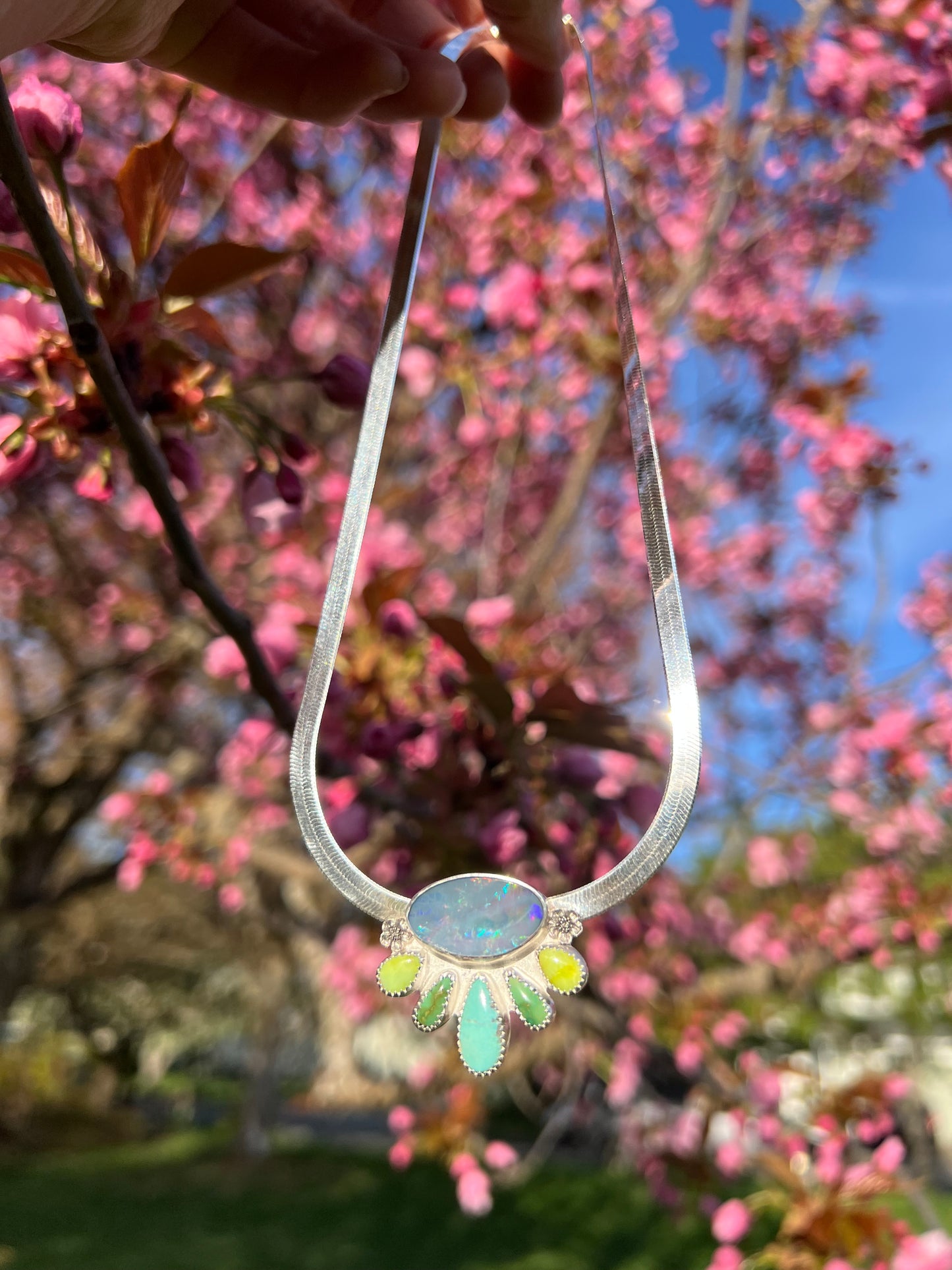 Jardin Radiance Herringbone Necklace