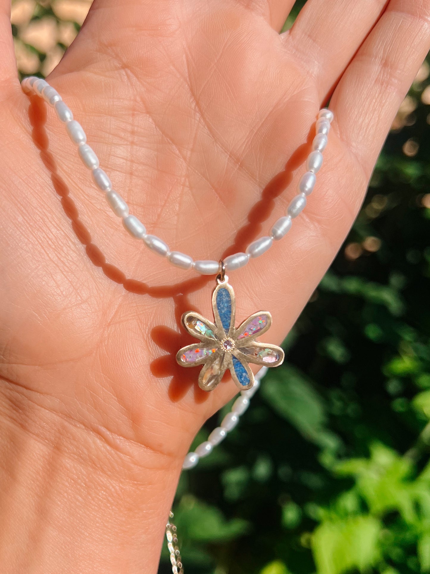 Aloha Daisy Pearl Necklace