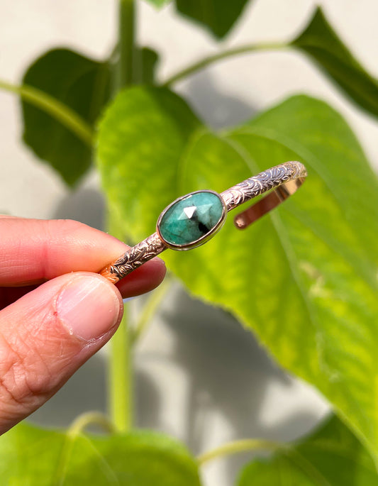 Emerald Stack Cuff Gold Filled