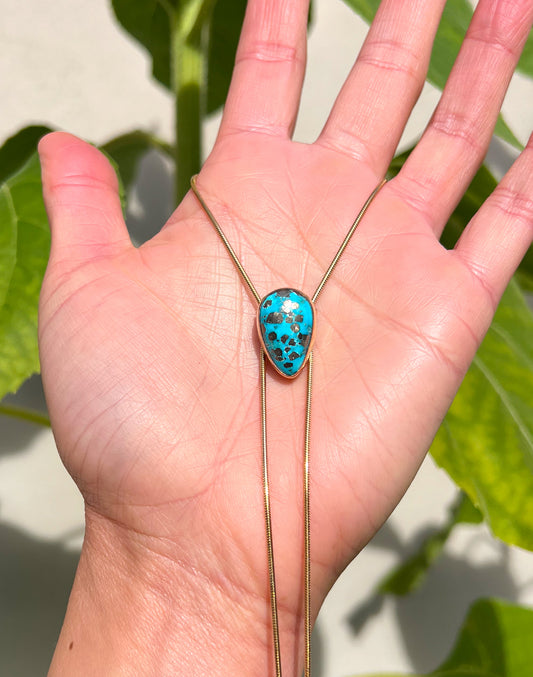 Turquoise Bolo Gold Filled