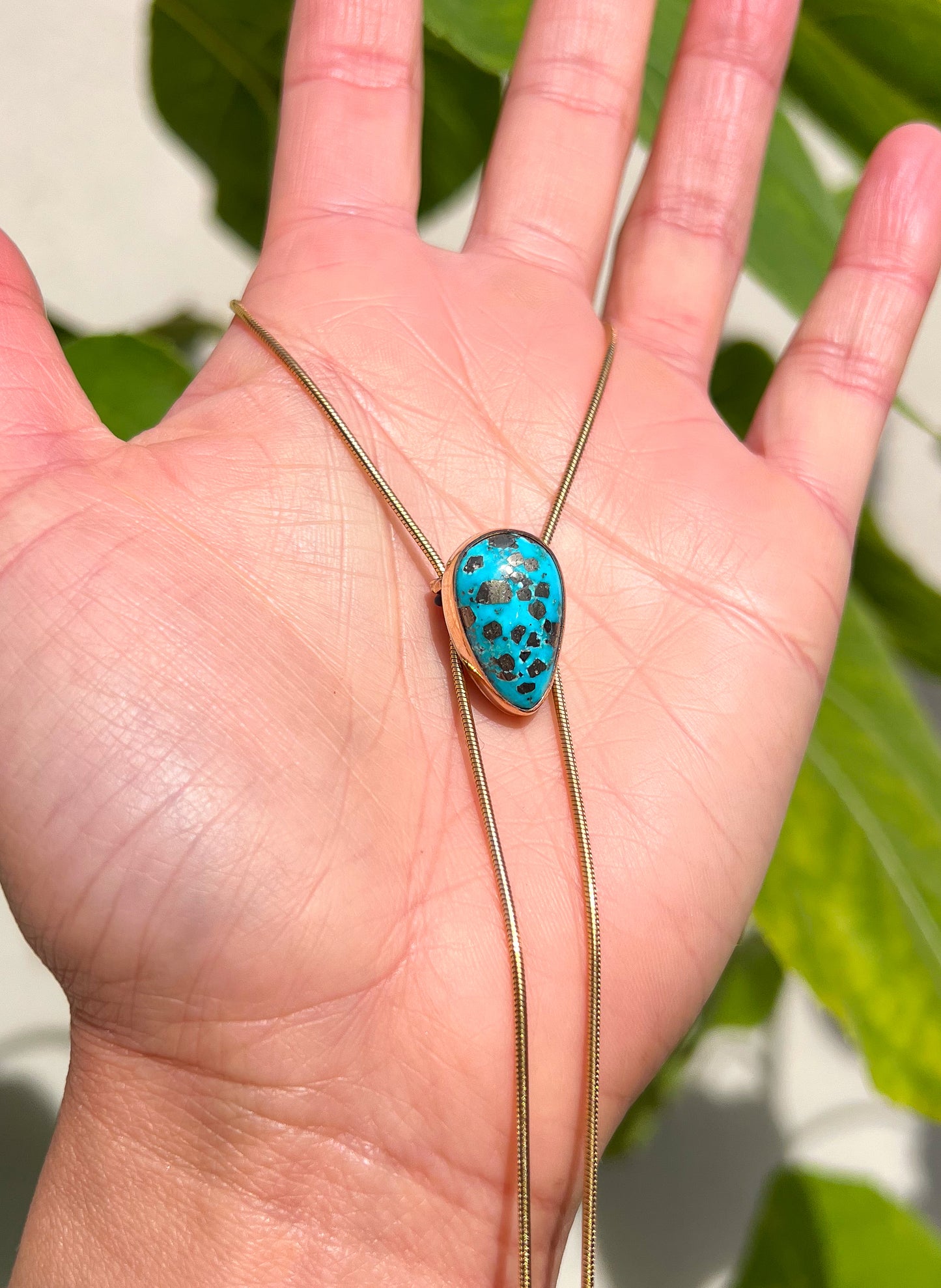 Turquoise Bolo Gold Filled