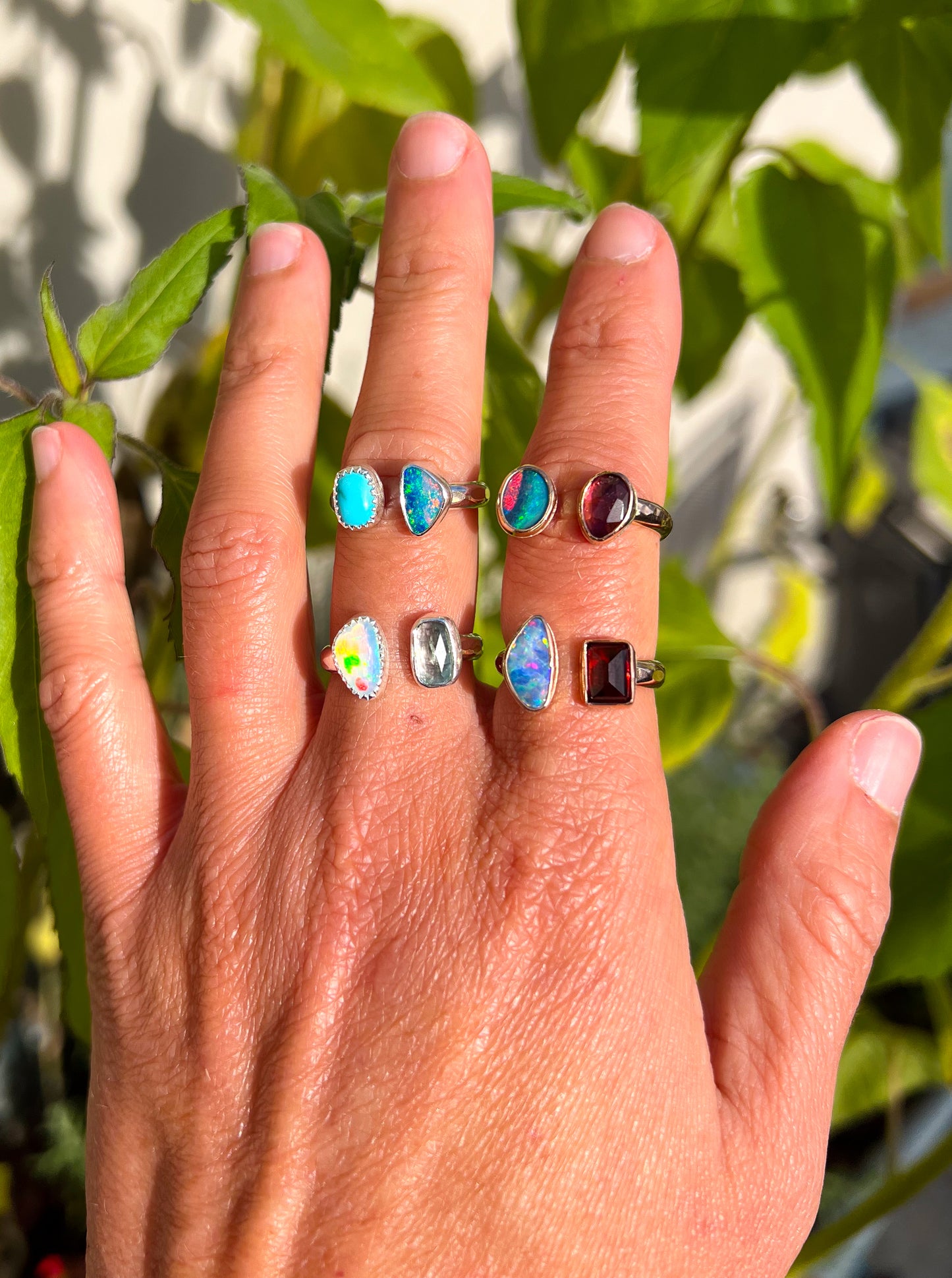 Opal and Turquoise Ring